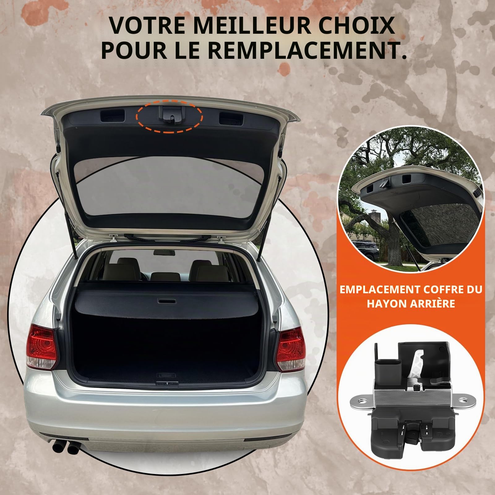 Serrure de hayon pour VW Golf 5 6 GTI Passat New Polo Tiguan Seat Leon Altea Ibiza Skoda 6RD827505A 5ND827505 5KD827505 5KD827505