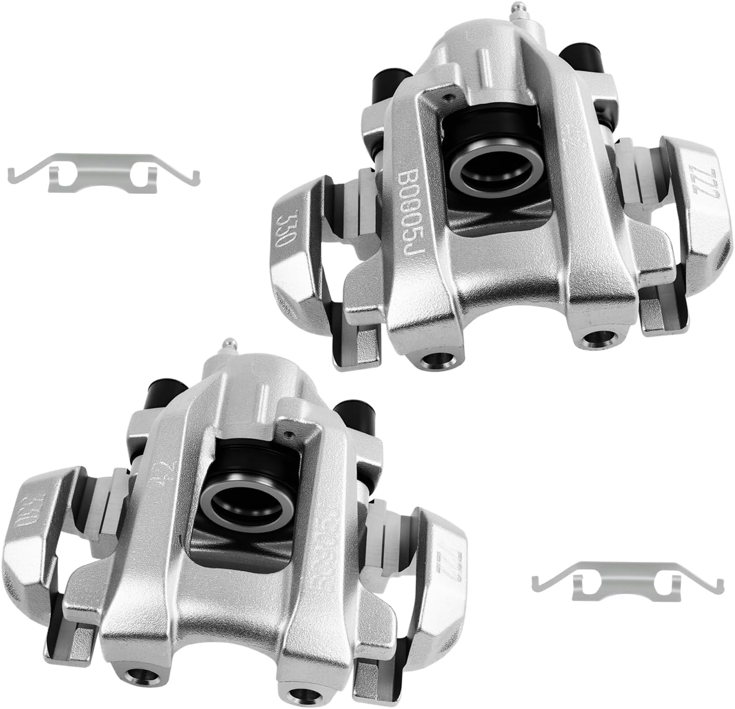 cciyu Rear Left & Right Brake Calipers Assembly w/Bracket 19B3314 19B3315 For Mercedes-Benz For GL320/For GL350/For GL450/For GL550/For ML320/For ML550/For R320/For R350
