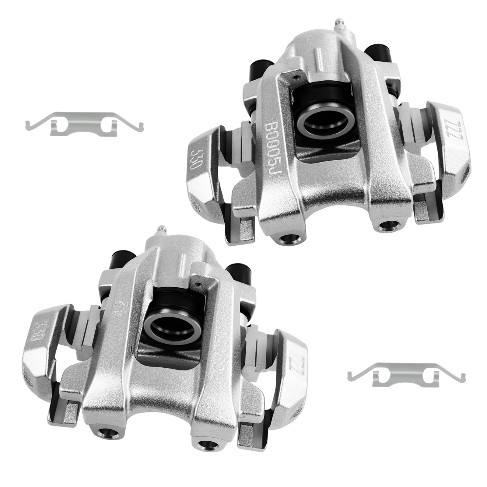 cciyu Rear Left &amp; Right Disc Brake Calipers With Bracket 19B3314 19B3315
