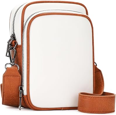 UBORSE Crossbody Phone Purse, Small Crossbody Bags for Women, Vegan Leather Purse Handbags, Travel Bag with Card Slots