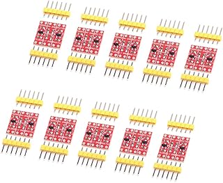 Cylewet 10Pcs 2 Channel Logic Level Converter 3.3V to 5V TTL Module for Arduino (Pack of 10) CLT1070