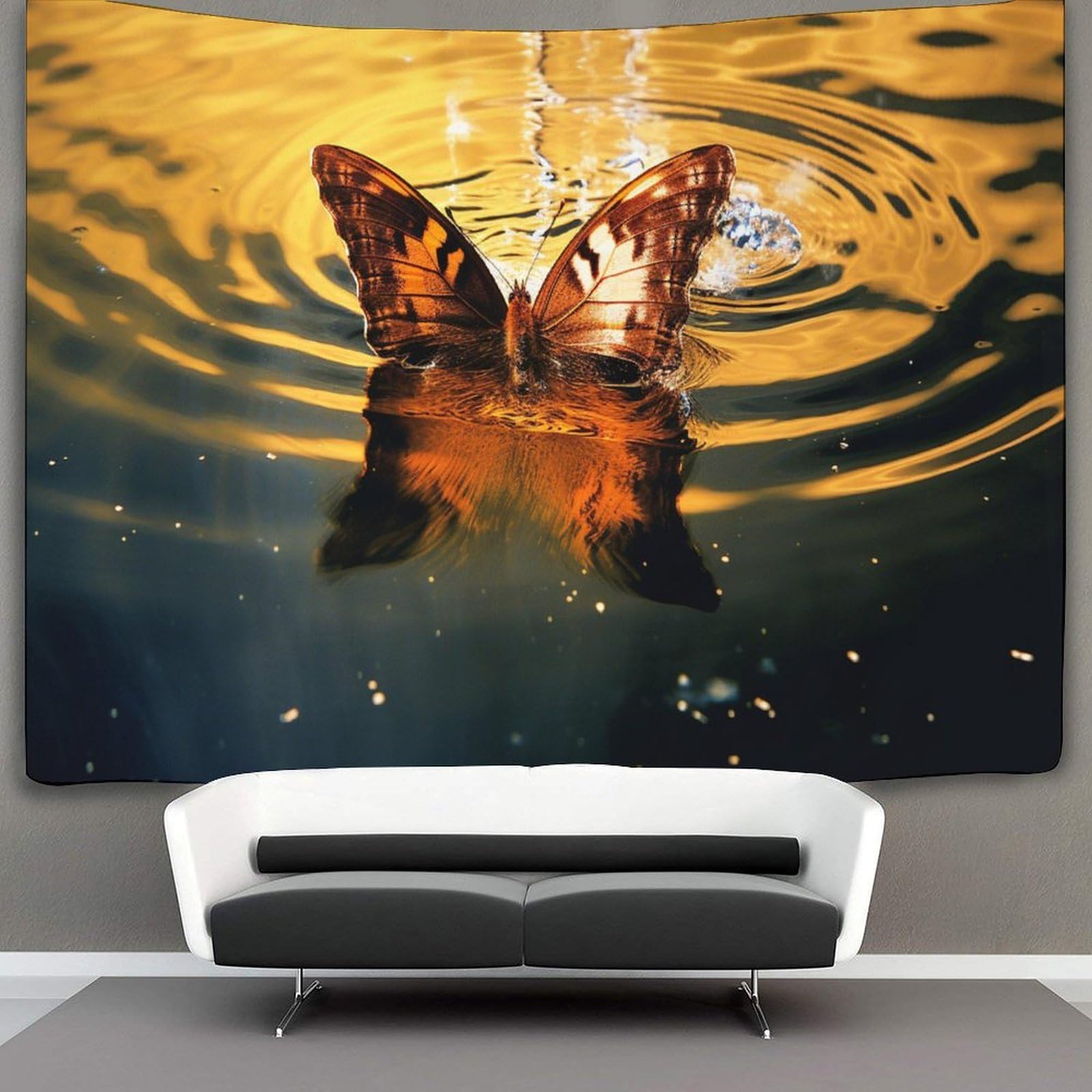 kaiyun Butterfly Decor Tapestry, Wall Art Tapestries Wall Hangings for Living Room Bedroom Dorm 100cmx150cm