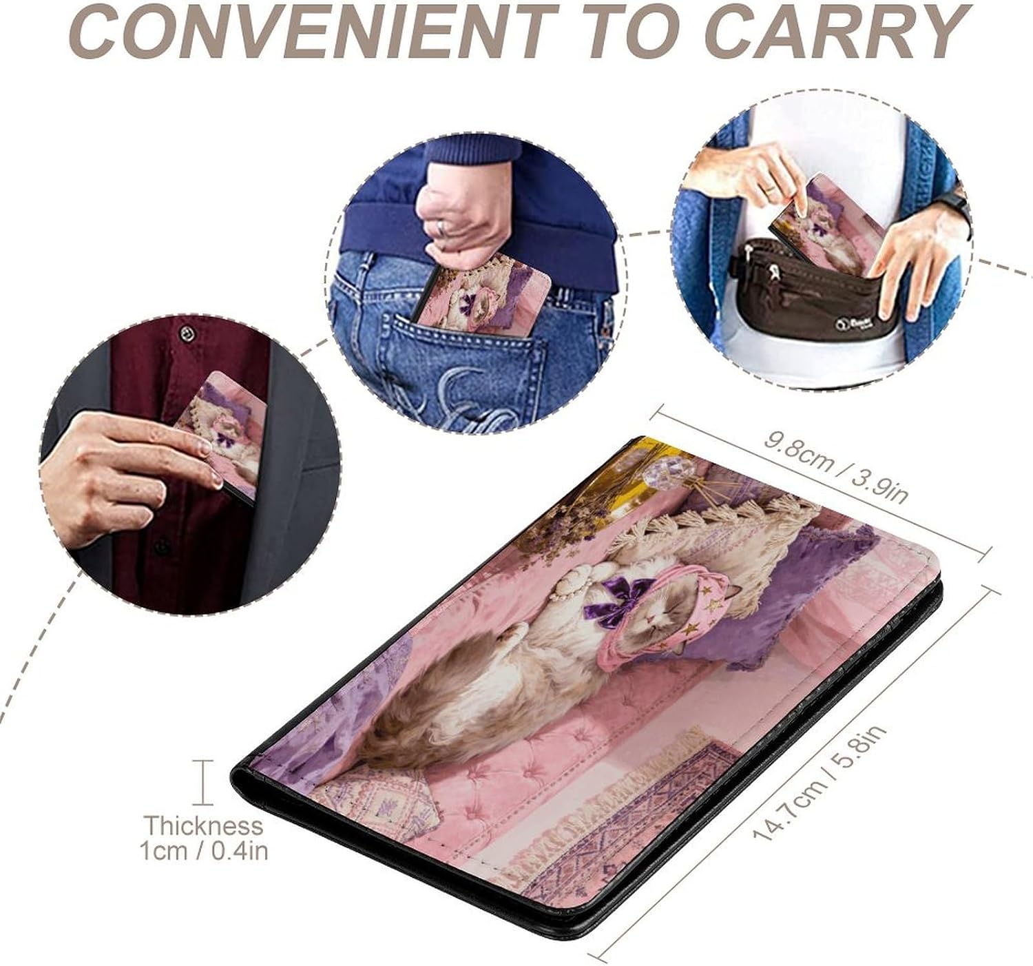 Pink Bohemia Passport Holder for Travel image 4