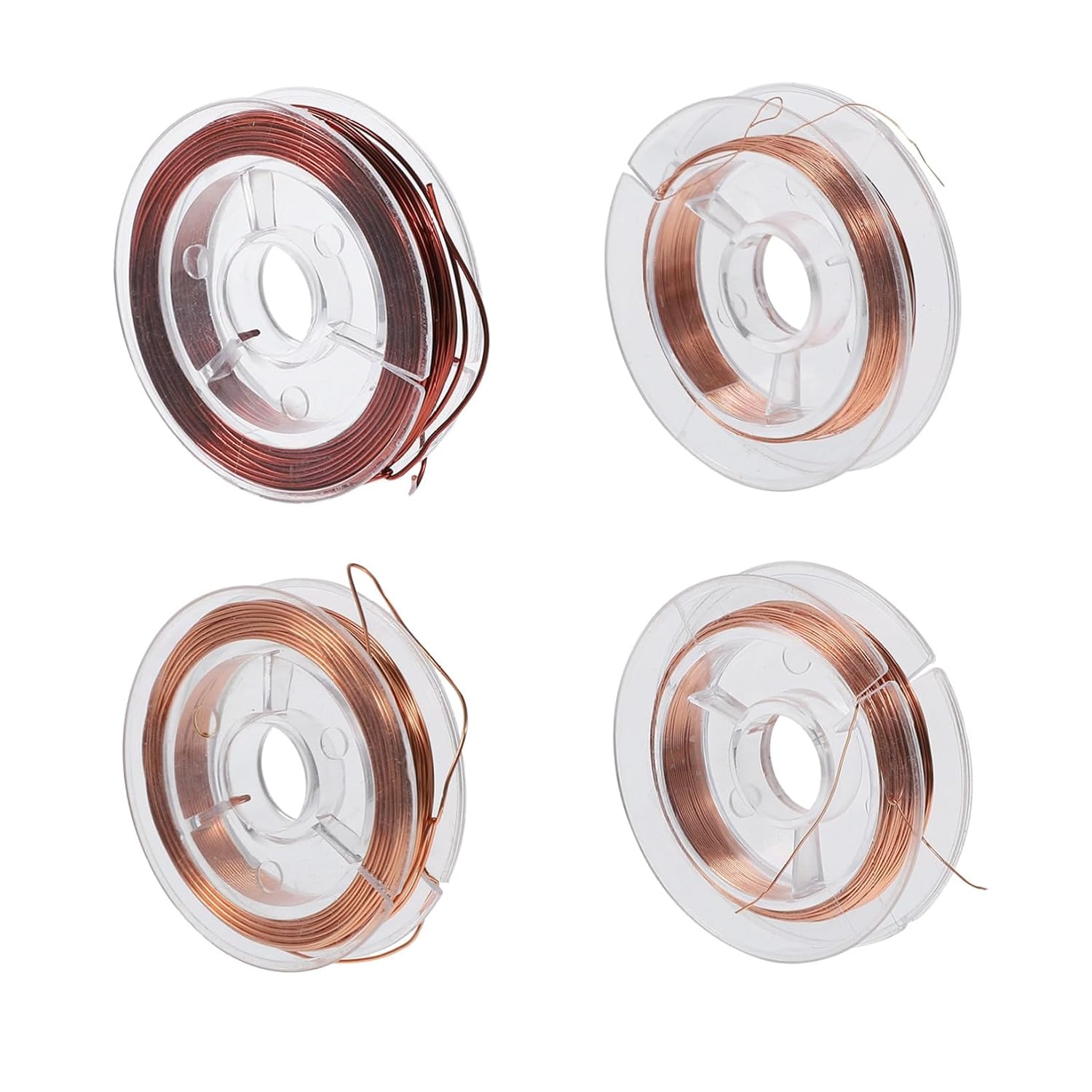8rolls Enameled Copper Wires DIY Magnet Winding Wire for Electrical Projects Crafts and Inductors Flexible High Conductivity