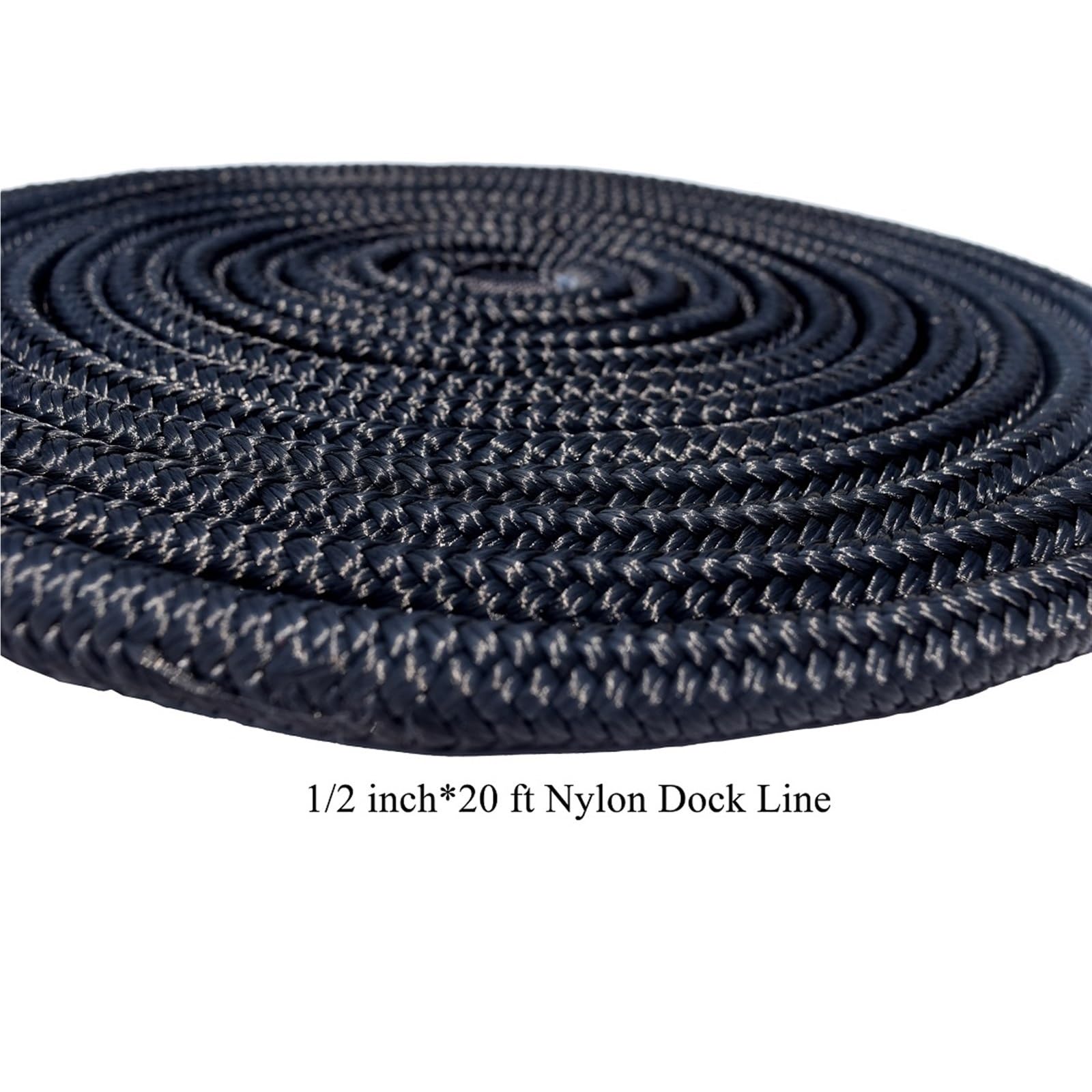 SHOKHI Linea di ormeggio Lunga 12 mm * 6 m Linee di ormeggio Intrecciate in Nylon Corda di ormeggio Marina con Occhiello