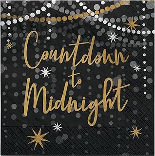 Countdown To Midnight Beverage Napkins - 5