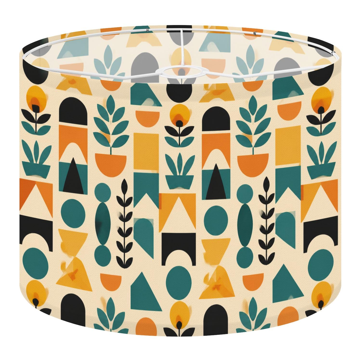 Deruinvaio Multi7 2Pcs 13In Lampshade Lamp Shade Abstract Geometric Bold Shapes For Ceiling Light, Table Lamp Floor Lamp Easy Assembly Replacement Light Shade