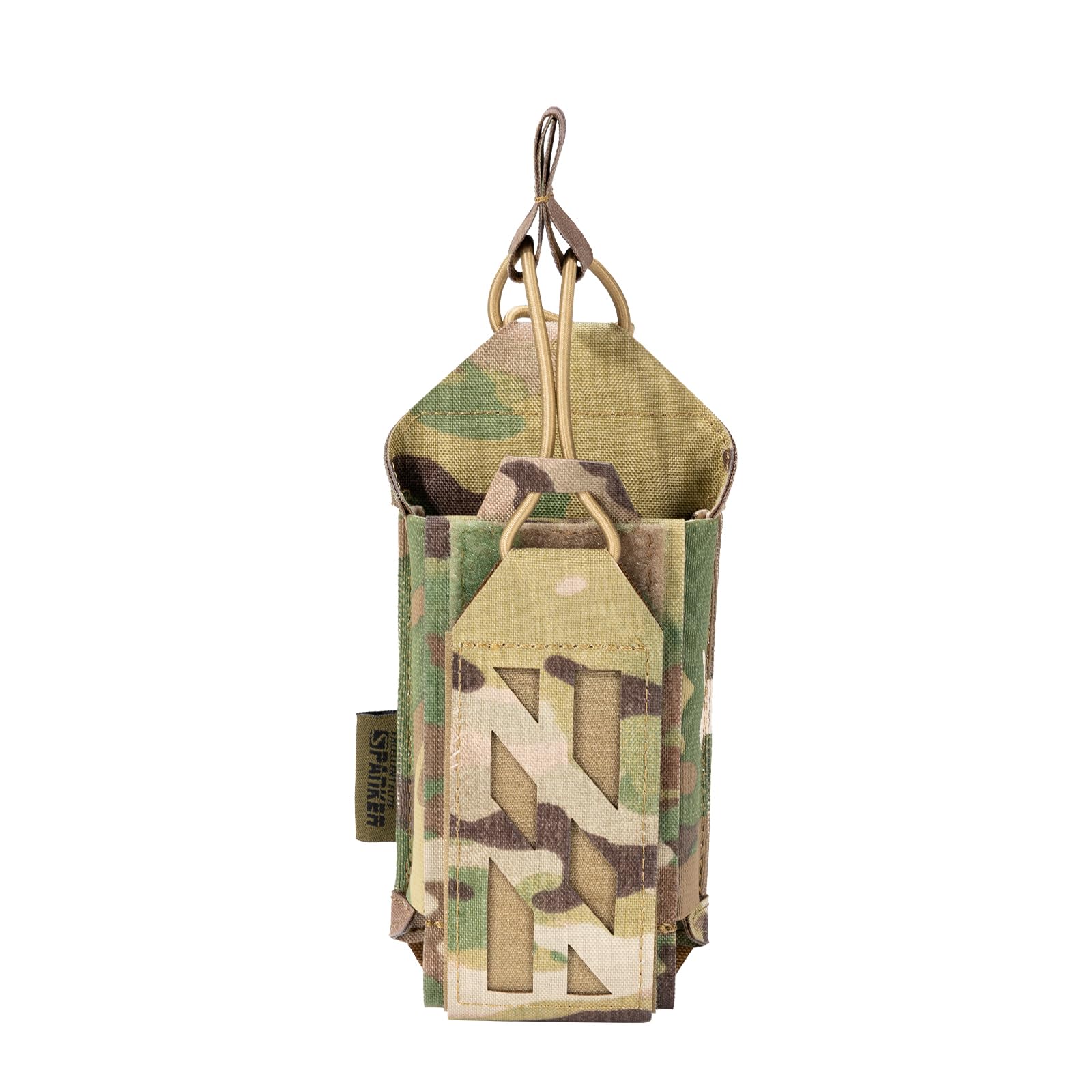 EXCELLENT ELITE SPANKER Tactical Molle Radio Pouch Nylon Adjustable Walkie Talkie with Elastic Cord Radio Holster for Police Security Rescue — view 11