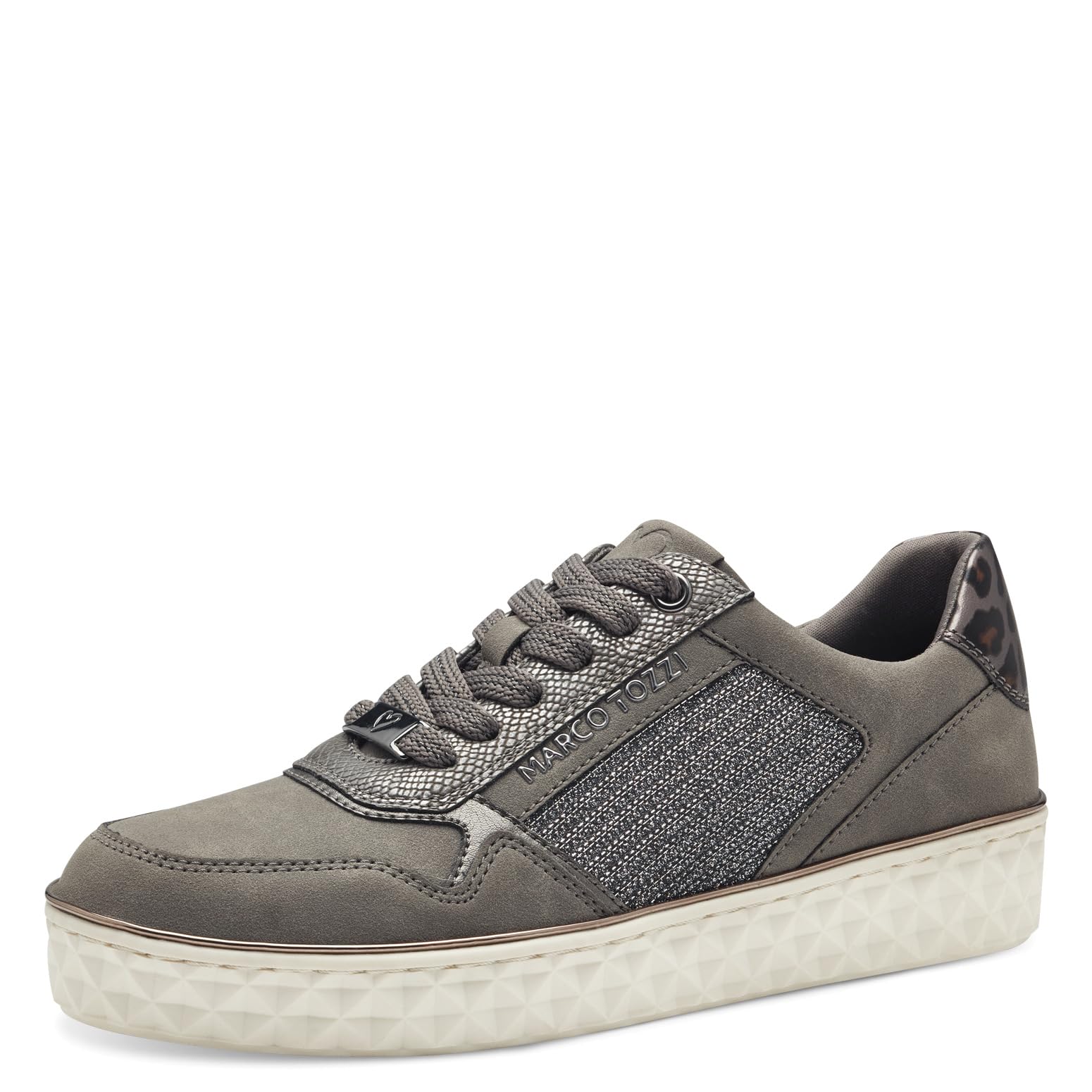 MARCO TOZZI Women's Laced 2-23762-43 Trainers, Graphite Comb, 6 UK