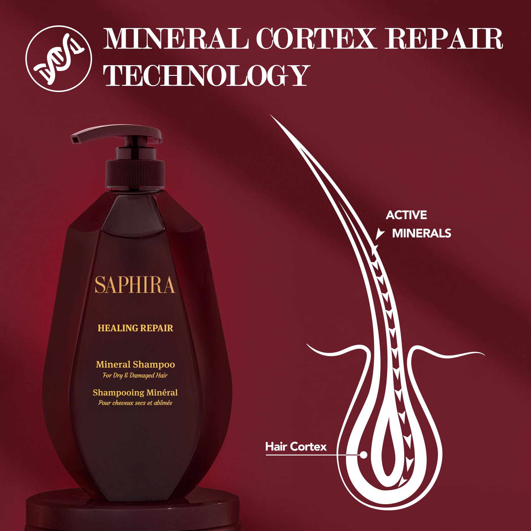 SAPHIRA Mineral Moisturizing Shampoo, 250 ml