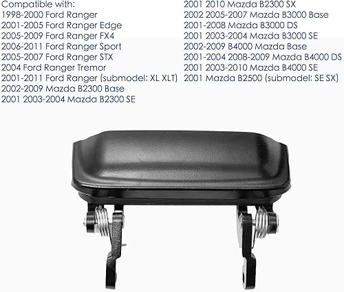 Miniatura 4 de 2 manijas de puerta exteriores de metal para Ford Ranger 1998-2011, Mazda B2300 B3000 B4000 01-10, parte delantera izquierda del conductor y lado