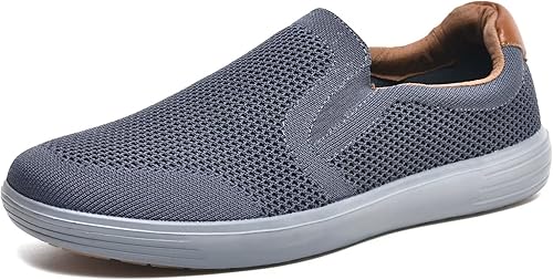 TIOSEBON Men's Memory Foam Mesh Walking Shoes Arch Support Comfort Slip-on Loafe