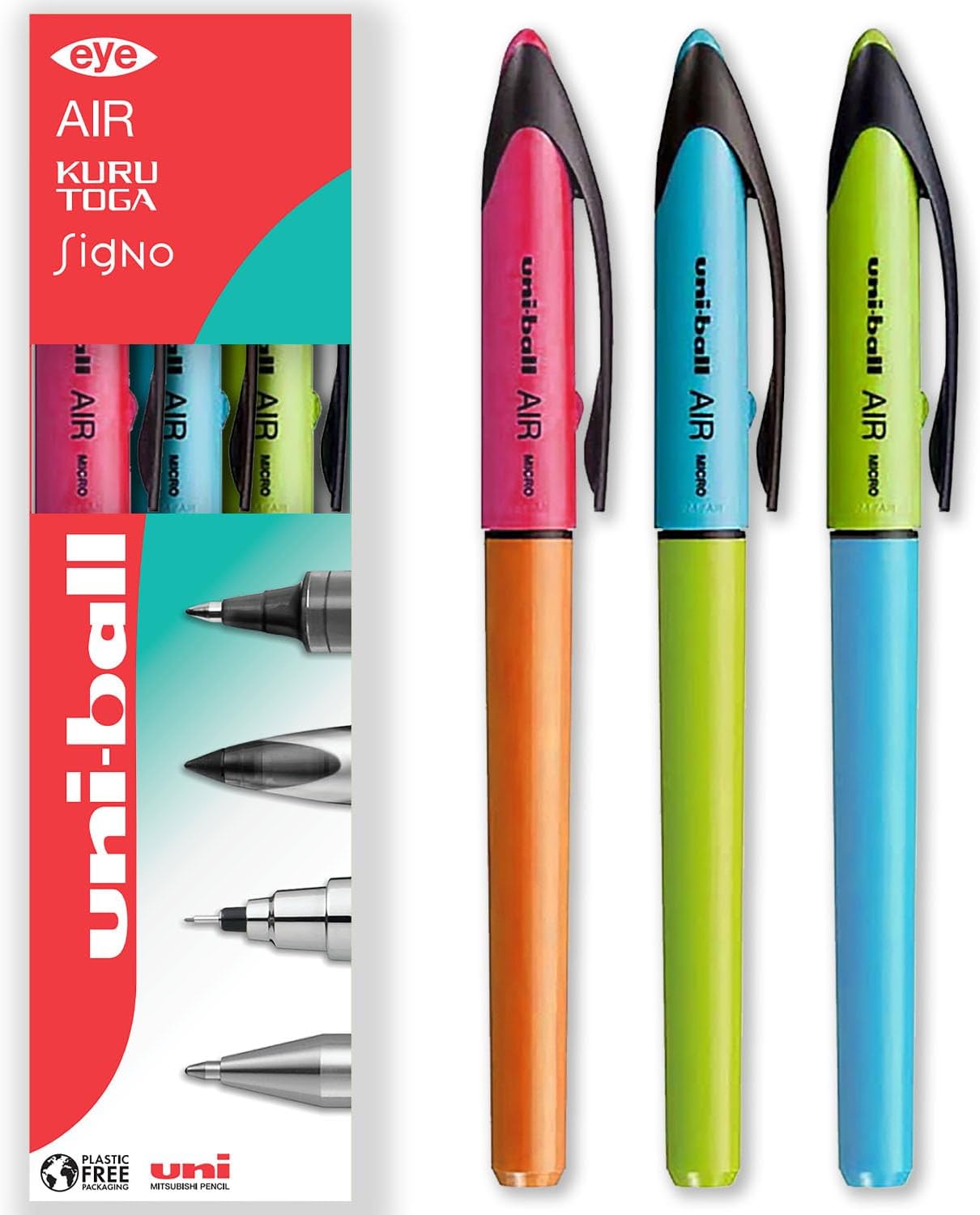Micro Pen Uni-Ball AIR Micro Rollerball Pens Fine) Pack