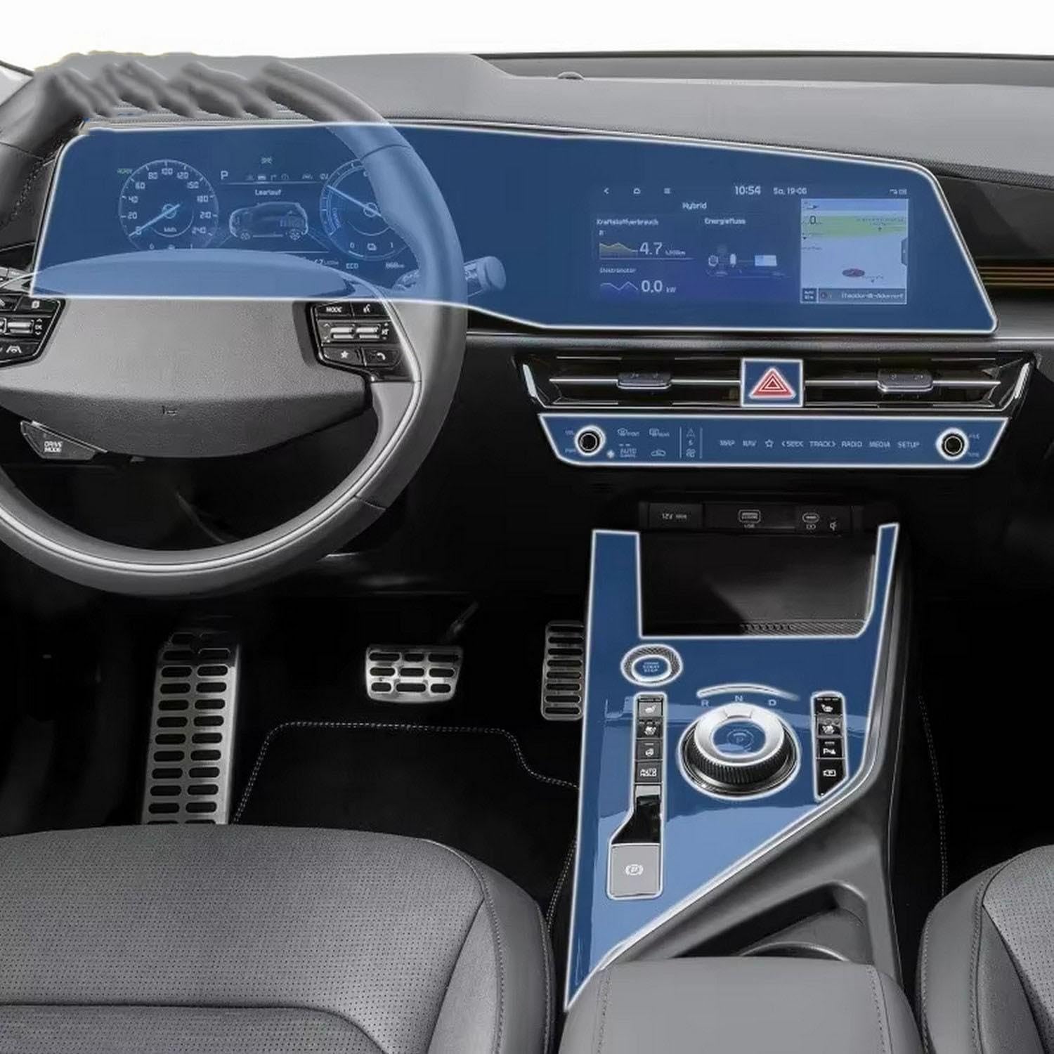 Film TPU mat Kia Niro SG2 : fini les rayures et les traces sur la console