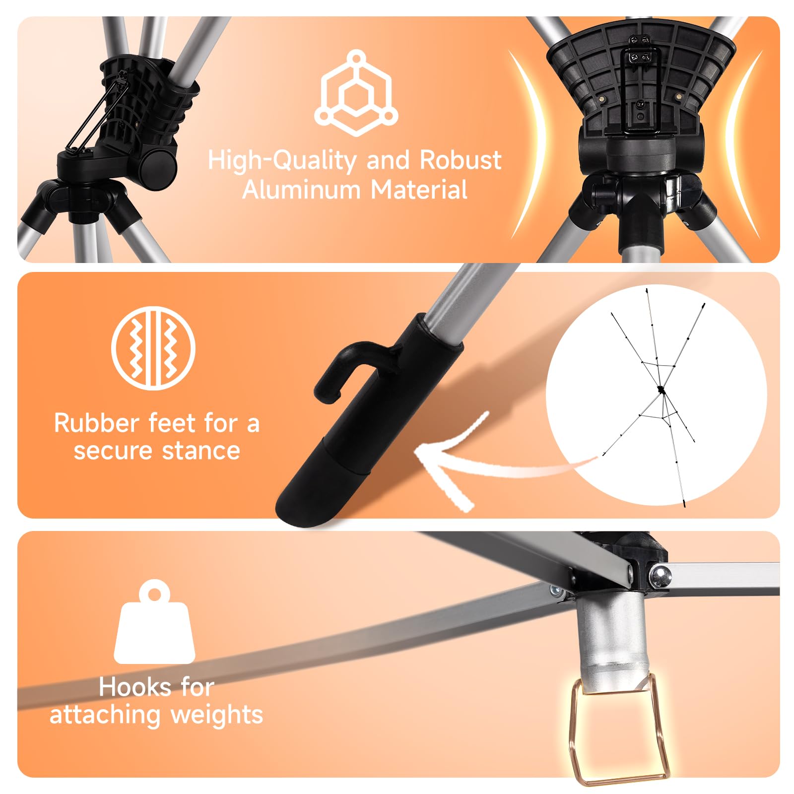 Rollei X-Drop Support Compatible avec Les Fonds X-Drop aux Dimensions 2,1 x 1,5m et 3,0 x 1,5m pour Photographie en Studio de Portraits et Produits en Intérieur et Extérieur (Sac de Transport Inclus)