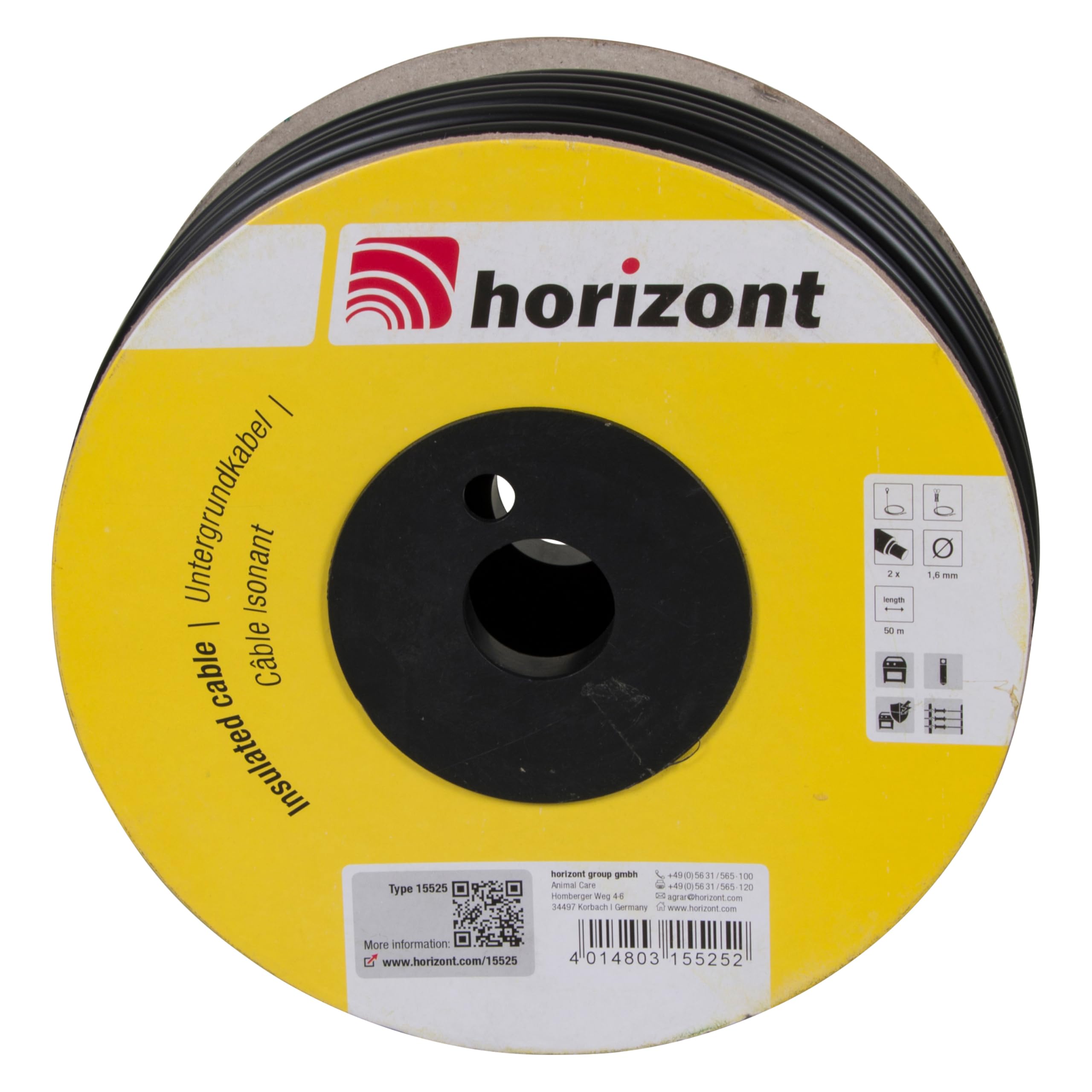 Câble d'alimentation haute tension 50m HORIZONT