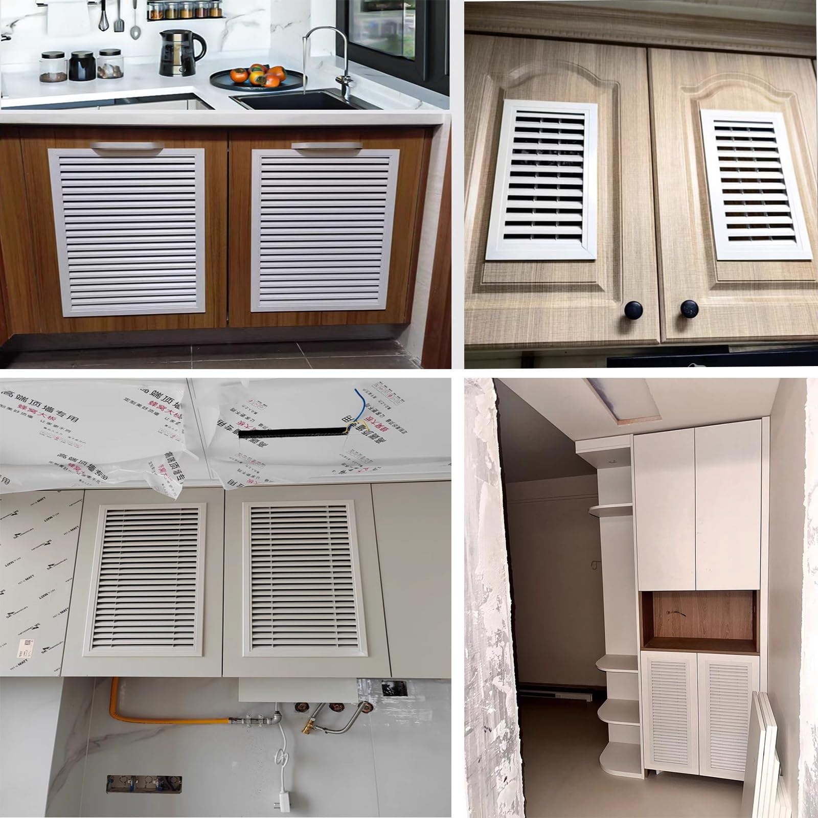 Rejilla Ventilacion Rejilla De Ventilación Con Lamas, Cubierta Decorativa Para El Suministro De Aire, Ideal Para Armario, Zapatos, Armario, Fregadero, Pared Y Suelo, De Aleación De Aluminio(WxH-45x90c