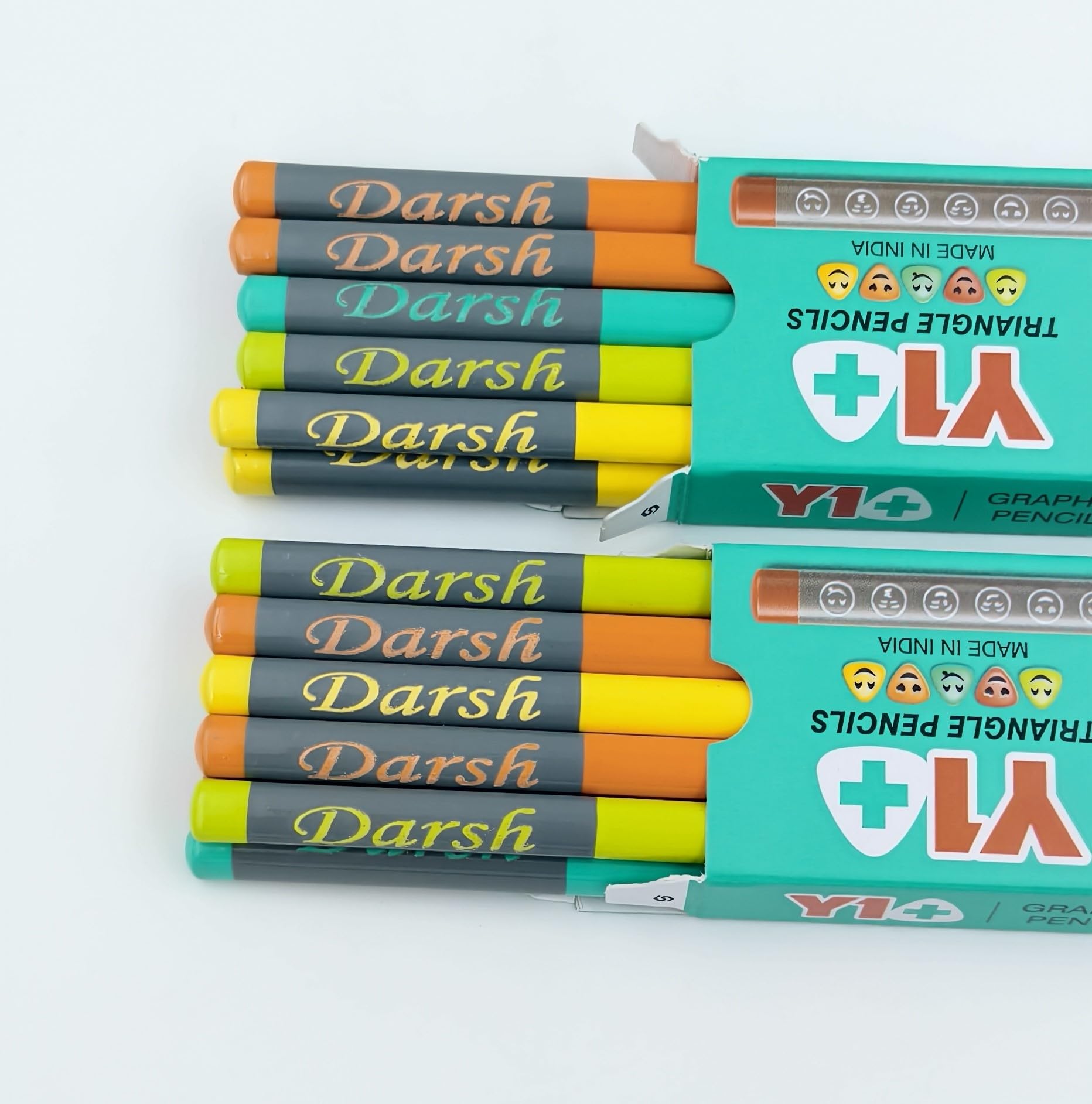 20 Piece Customized Name On Pencils Set. Personalized Gift For Kids Birthday And Return Gifts, (20 Pics) Before Order Pls Chq All Image, Ink_Grey-image-7