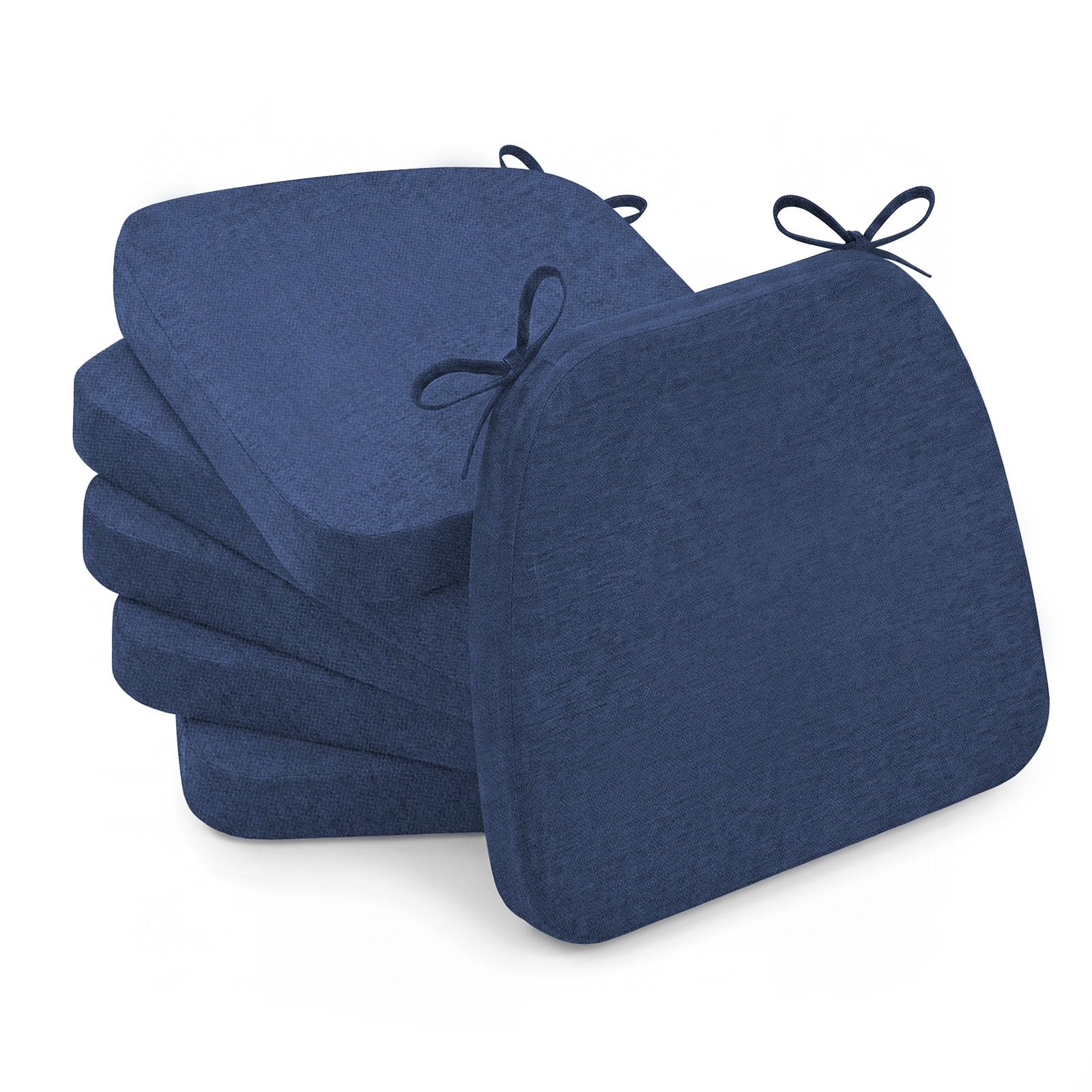 AAAAAcessories Chair Cushions for Dining Chairs, 17 x 16 x 2 in, Set of 6