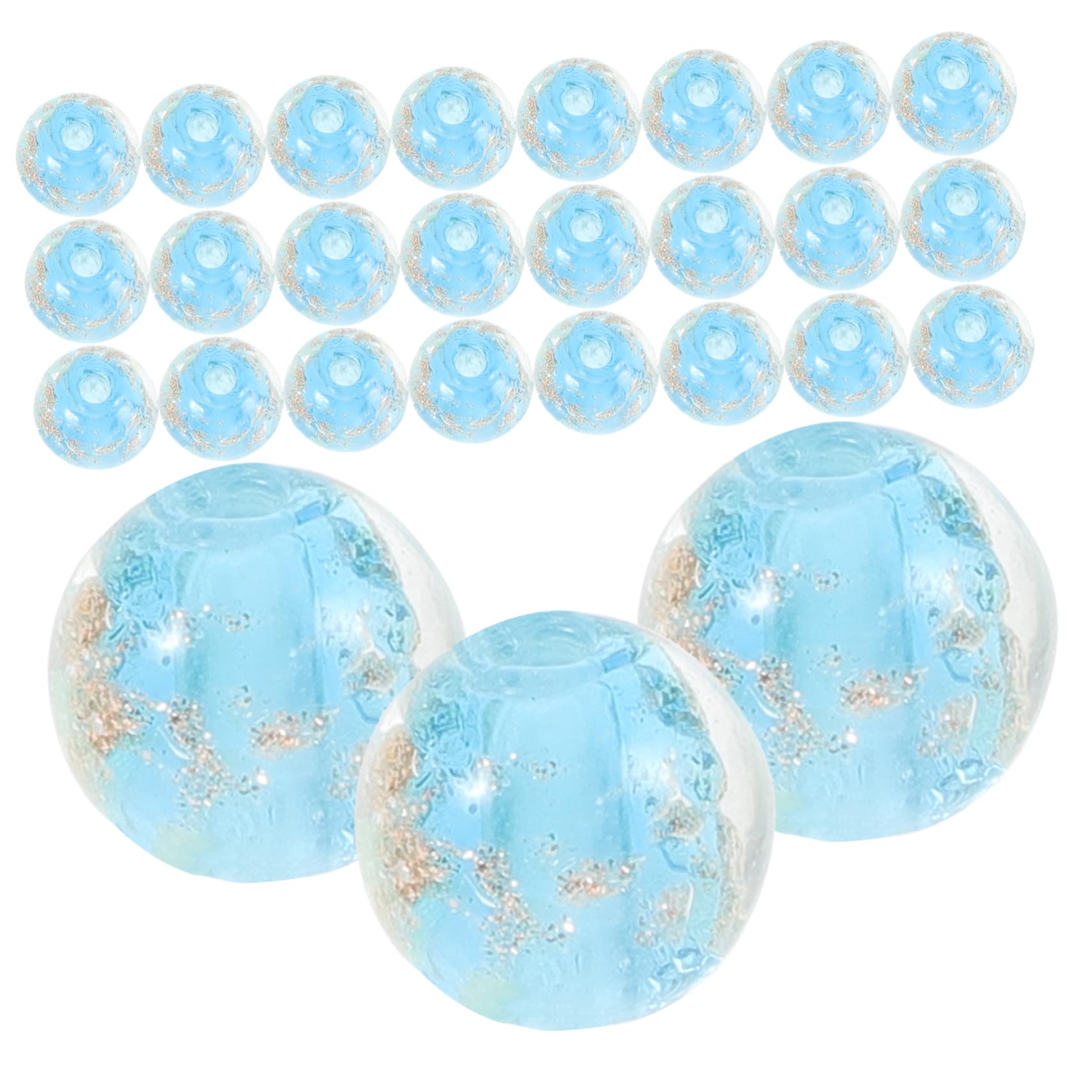 500piezas Cuentas De Joyería De Lago De Cuentas Espaciadoras Para Material De Vidrio Duradero Para Collares y Pulseras