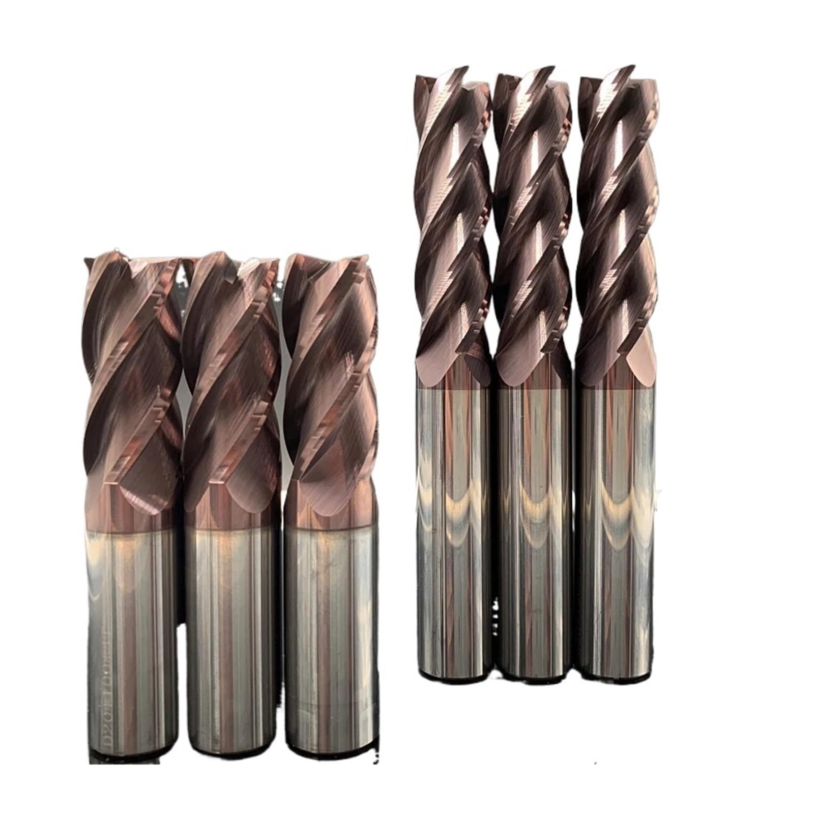 Herramienta de torneado THreading Fresa de extremo de carburo HRC62, herramienta de fresado de tungsteno de 4 flautas de acero y Metal for acabado de acero inoxidable, fresadora de extremo mecanizado(