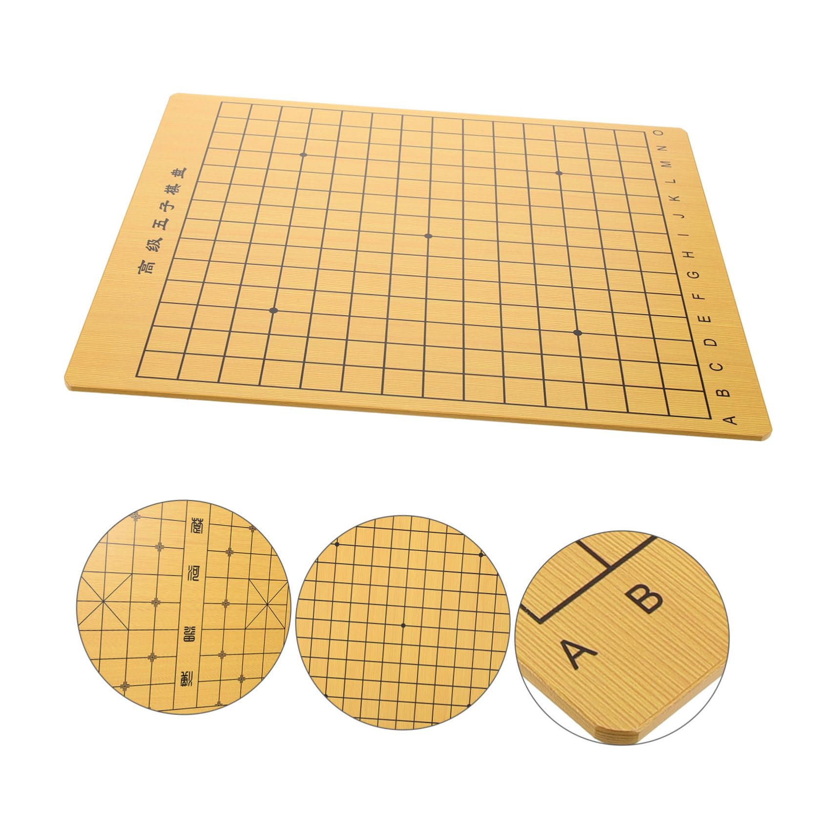 IMIKEYA Holz Doppeltes Schachbrett mit Holzmaterial und Praktischem Doppelseitigem Design für Zuhause als Zubehör für Brettspiele und Kreatives Schachspiel