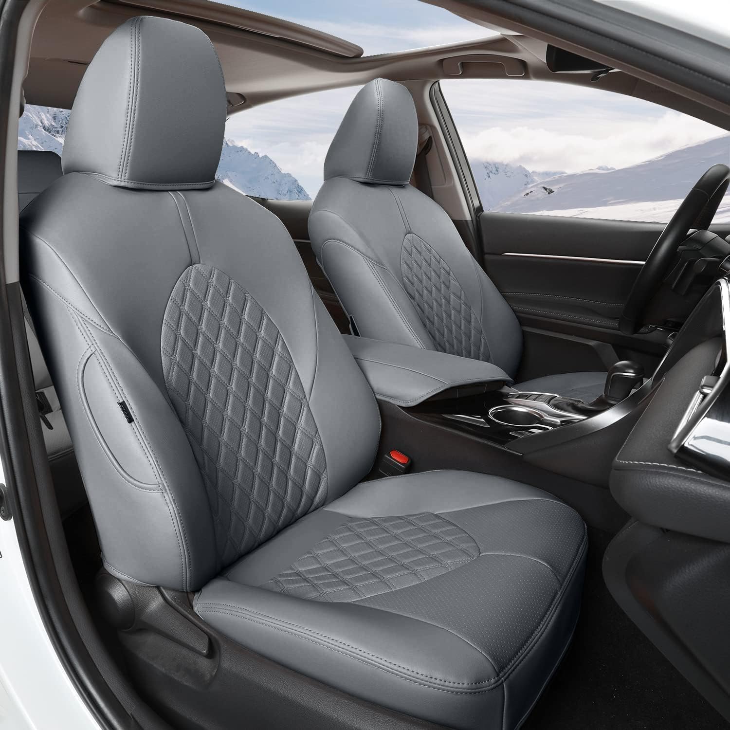 LINGVIDO Custom Fit Camry Seat Covers, Full Set Waterproof