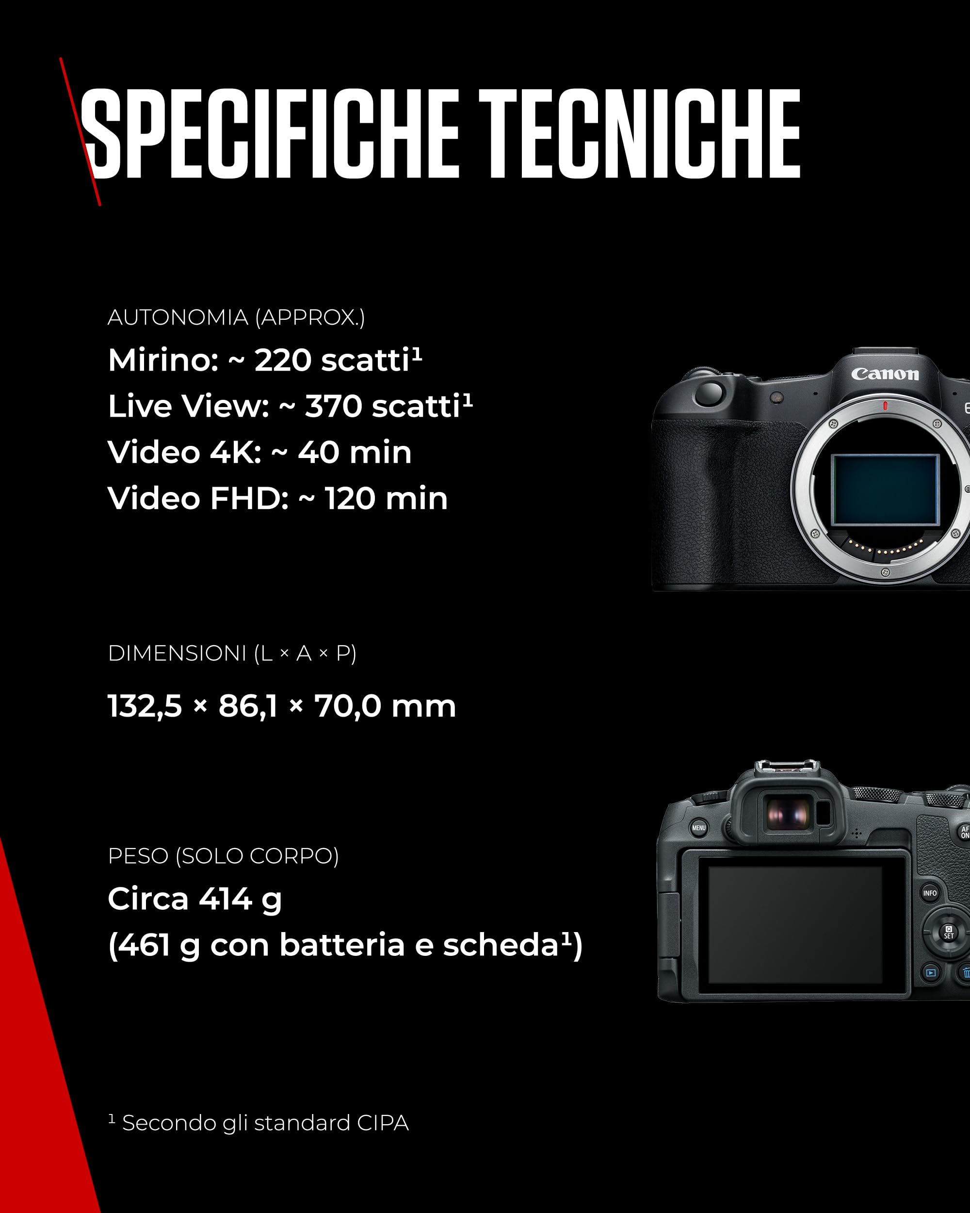 Canon EOS R8 + RF 24-50mm F4.5-6.3 + 2x Batterie (Kit Batteria Aggiuntiva) - Fotocamera Digitale Mirrorless - Sensore CMOS Full-Frame da 24,2 MP - Dual Pixel CMOS AF II - Composizione Integrata