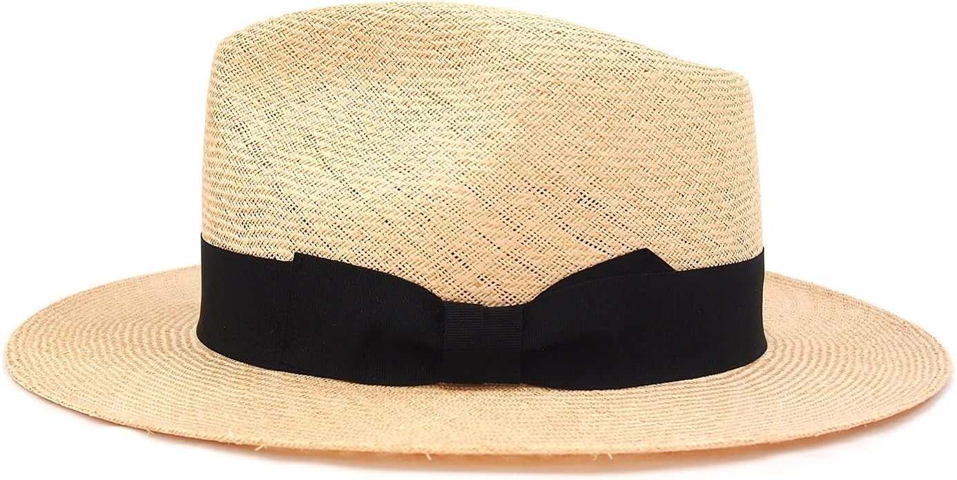 [SORBATTI ソルバッティ] ブンタール 中折れハット メンズ帽子 夏帽子 黒リボン