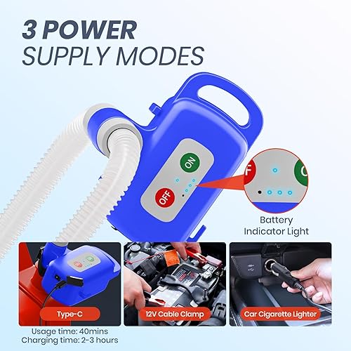 Miniatura 5 de Bomba eléctrica azul de la transferencia de combustible, con el sensor de parada automática