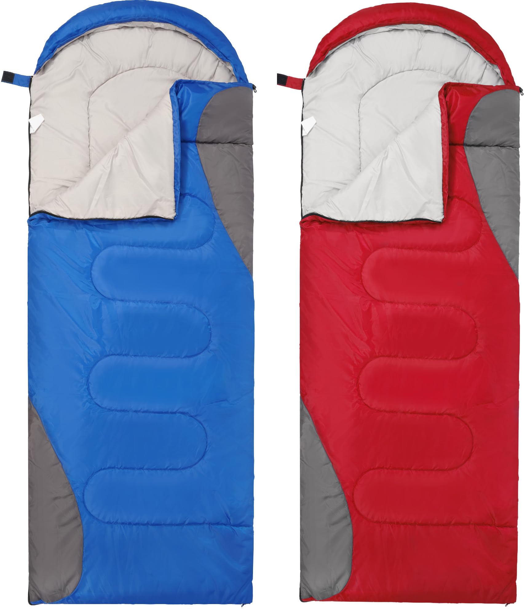 Elevon Sleeping Bag for Adults Teens Kids Cold Warm Weather, Portable Waterproof & Lightweight, Compact with Compression Sack, for 3-4 Seasons Camping, Backpacking, Hiking, Travel, Indoors Outdoors