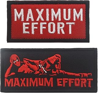 Morale Patches Tactical Patches Military Emblem Embroidery Badge Decorative Patches Applique for Tactical Vest Backpack Hat (Maximum Effort)