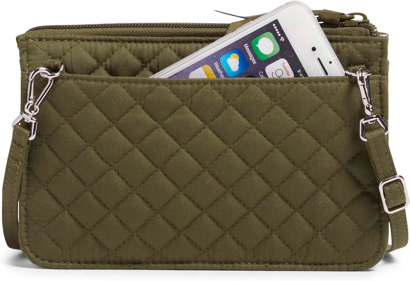 Vera Bradley Women's Cotton Wallet Crossbody Purse with RFID Protection - Image 4