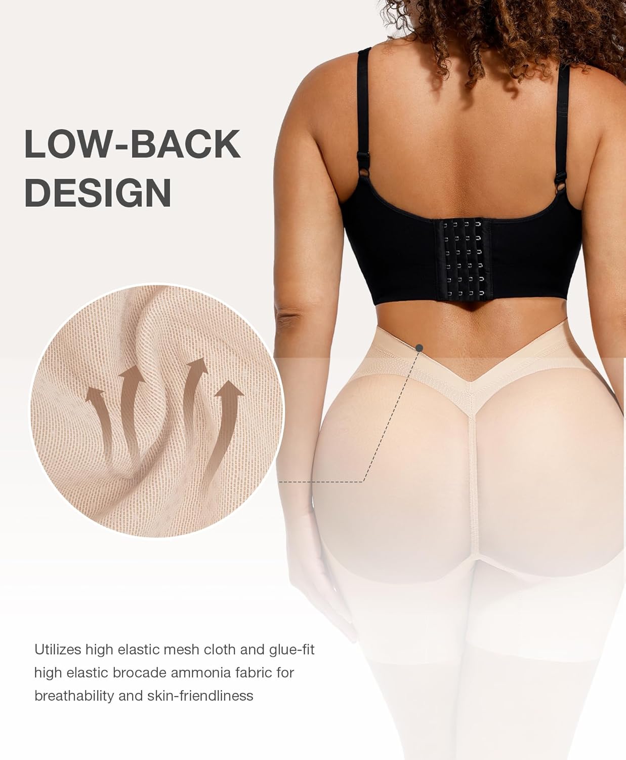 Lover-Beauty Low Back Shapewear Shorts for Women Tummy Control Butt Lifting Body Shaper Panties Underwear - Image 4