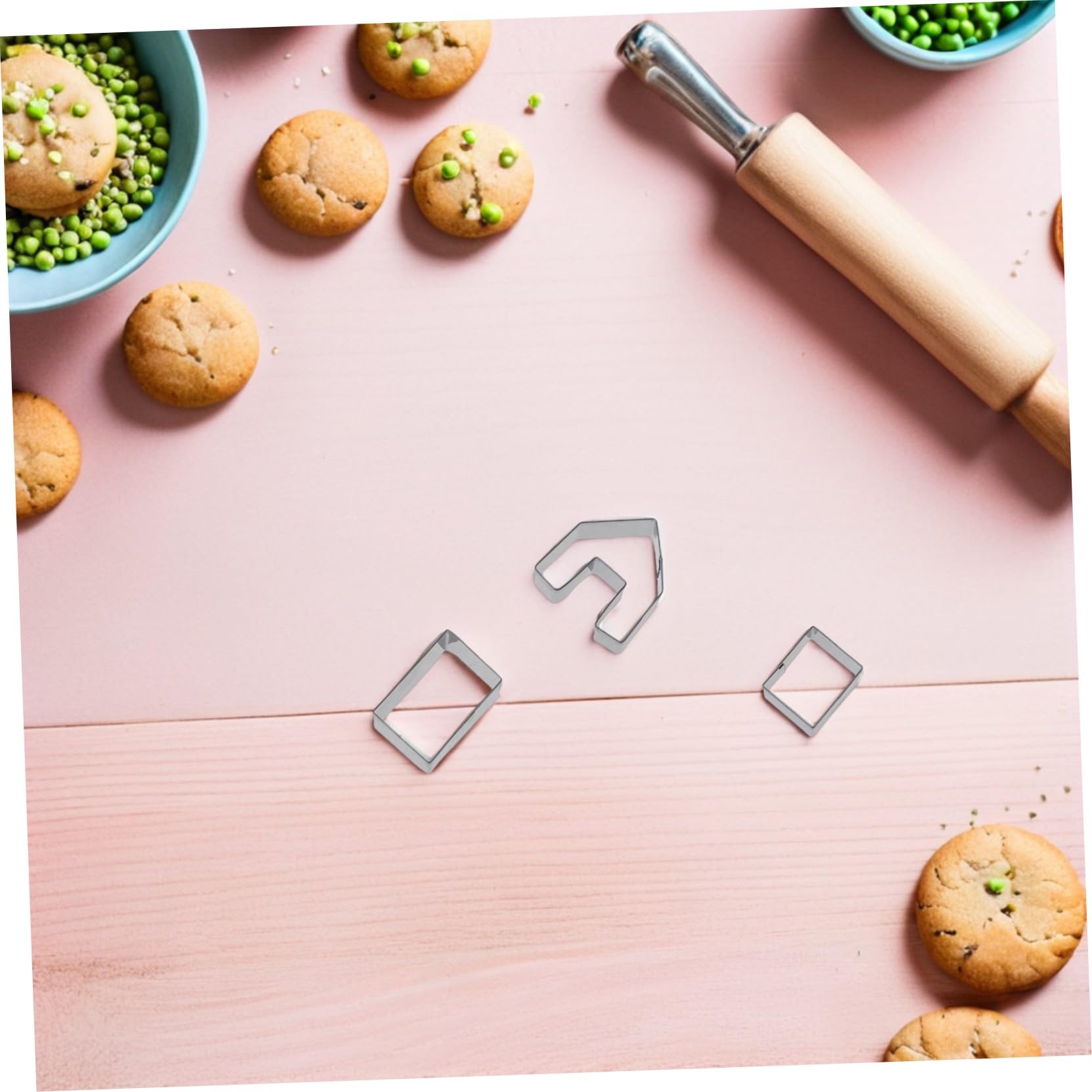 5 Ensembles Set de Emporte Biscuits Noël Acier Inoxydable Moules Gâteau Mini Maison pour Découpe Pâte Fondant Bonhommes Décoration Festive DIY