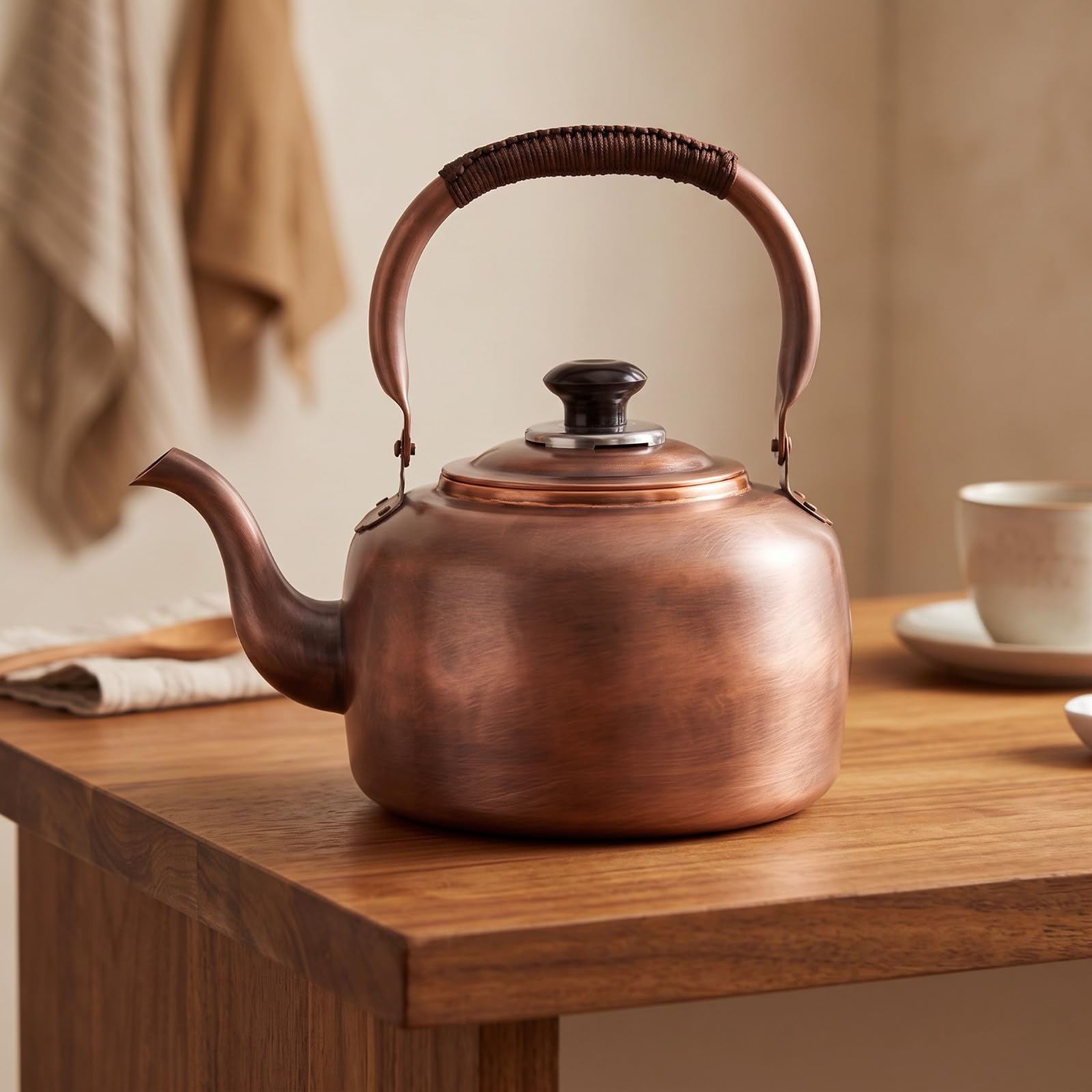 kowaku Billoire à Thé Haute Qualité Vaisselle | Bec Verseur Incurvé, Style Vintage Classique, 3L, Sifflement