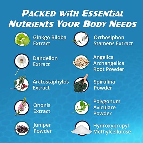 Miniatura 4 de RenActive Renney Detox Cleanse, suplemento de salud renal para limpieza renal totalmente natural, salud intestinal y bienestar general, 60 cápsulas