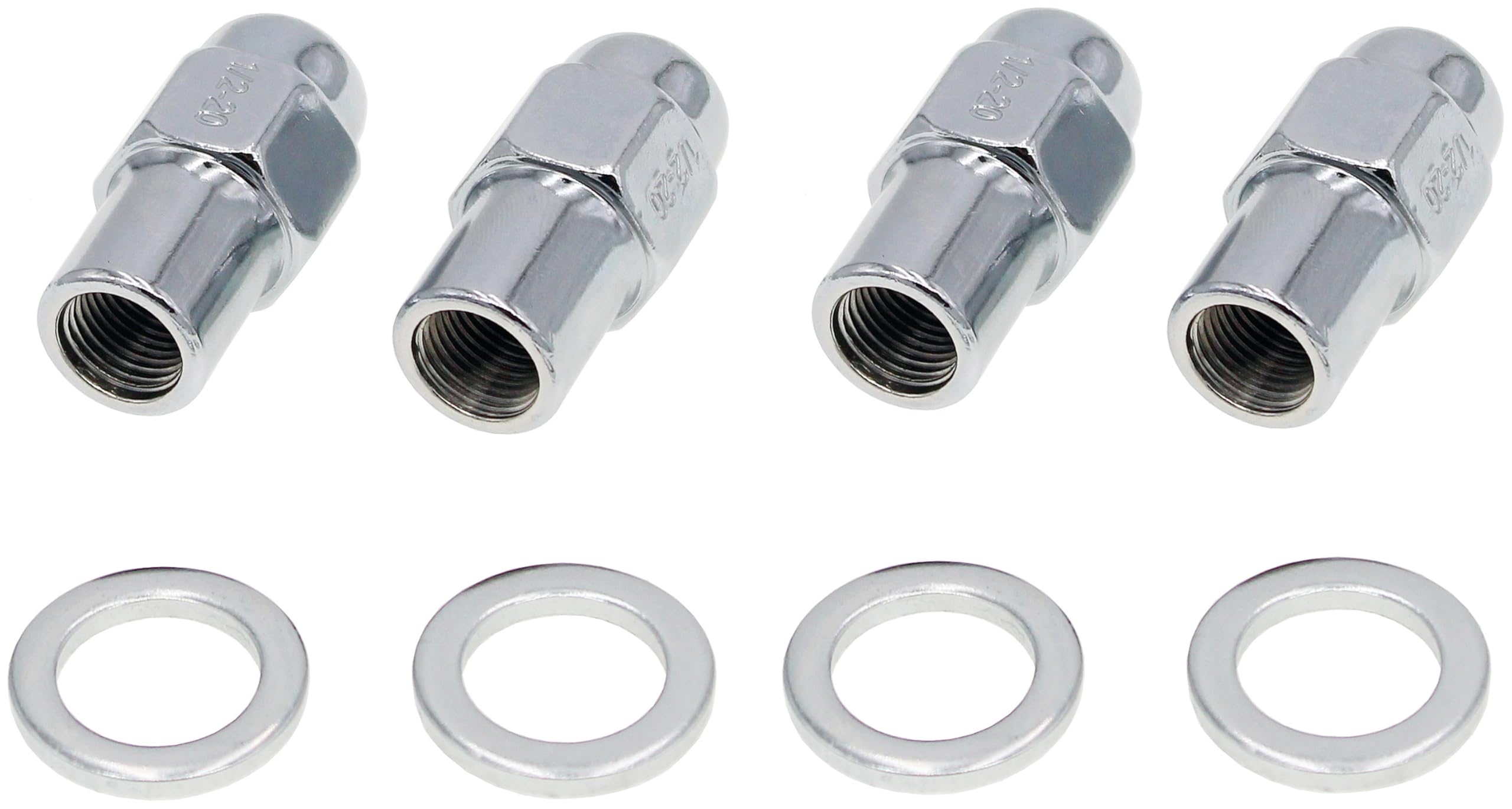 Amazon.com: Dorman 711-208 Wheel Nut Chrome Std. Mag 2-Pc 1/2-20