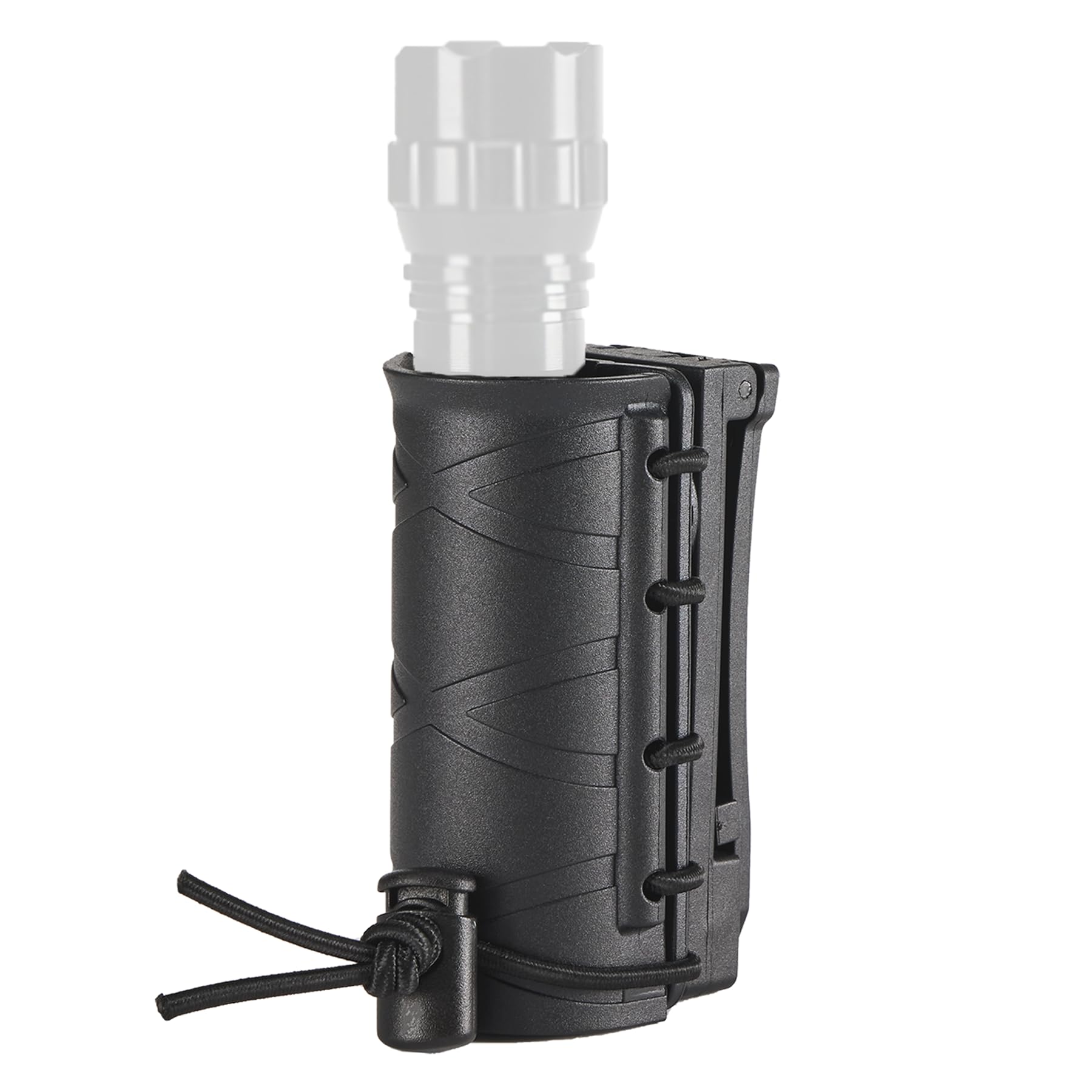 Tactical Flashlight Holder for Duty Belt, Rotatable Case fit 1"-1.2" Diameter Flashlight