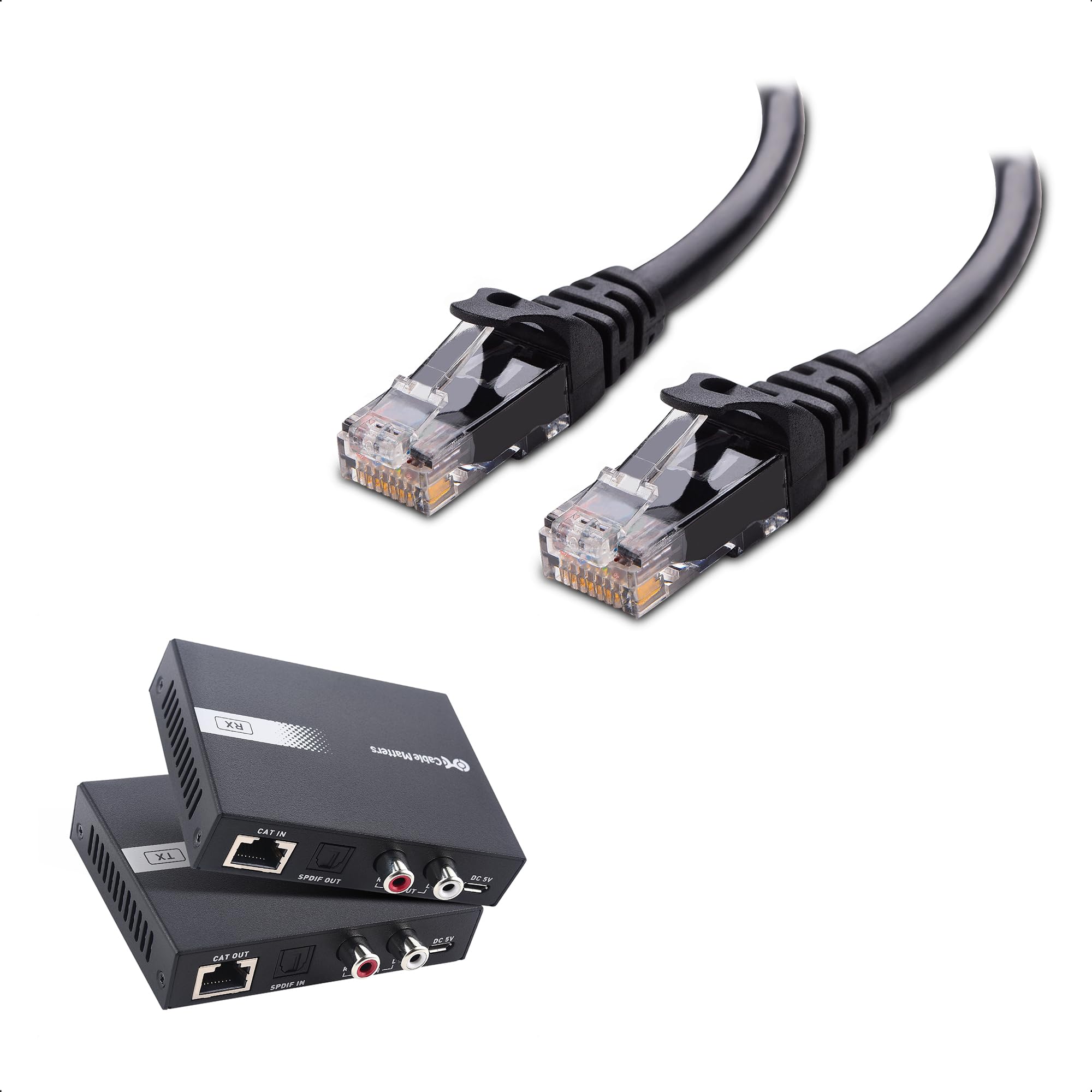 Cable Matters 990ft Extra Long Range Audio Over Ethernet Adapter