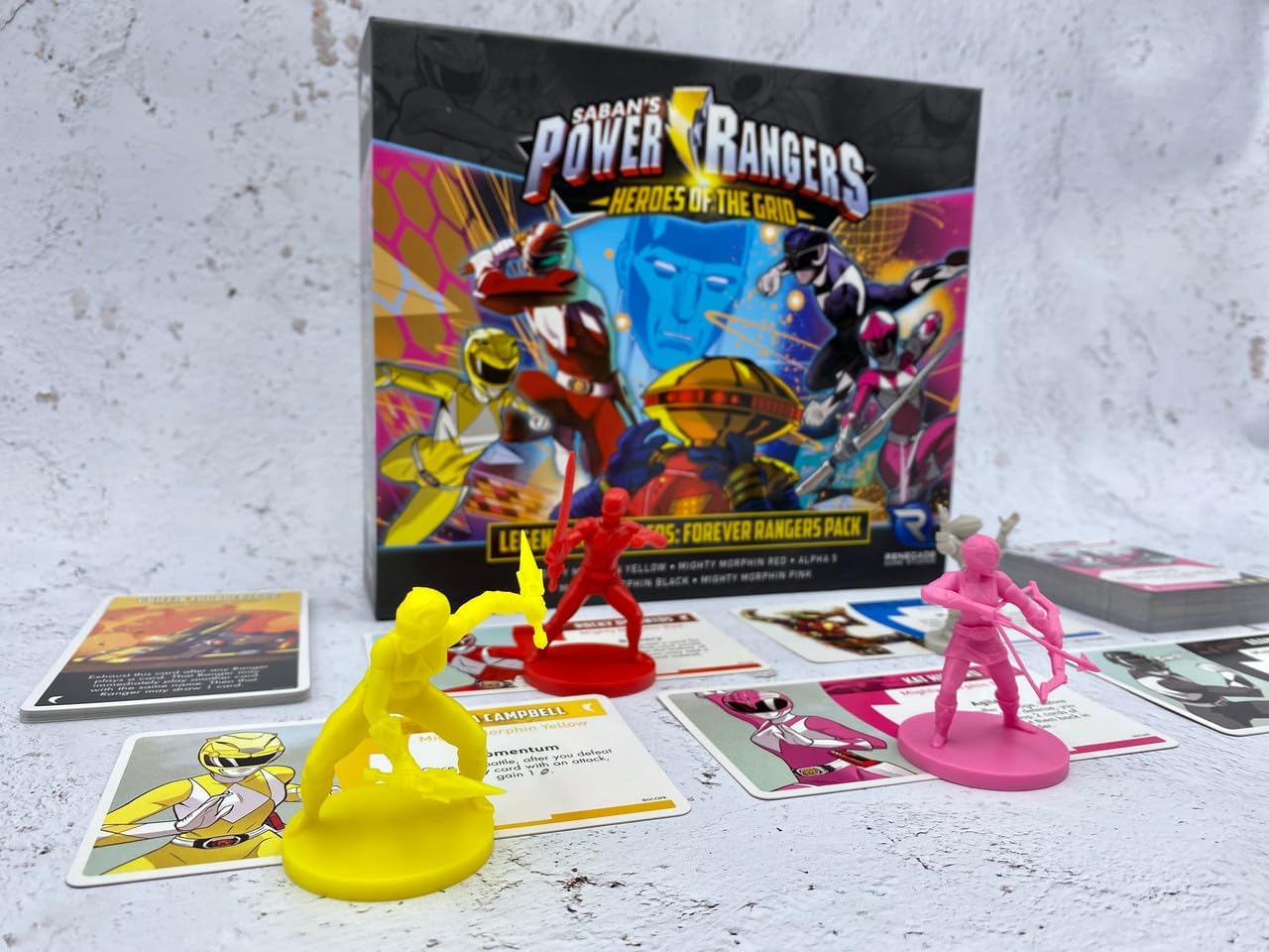 Renegade Game Studios Power Rangers Heroes of the Grid Legendary Rangers Forever Pack Board Game Expansion