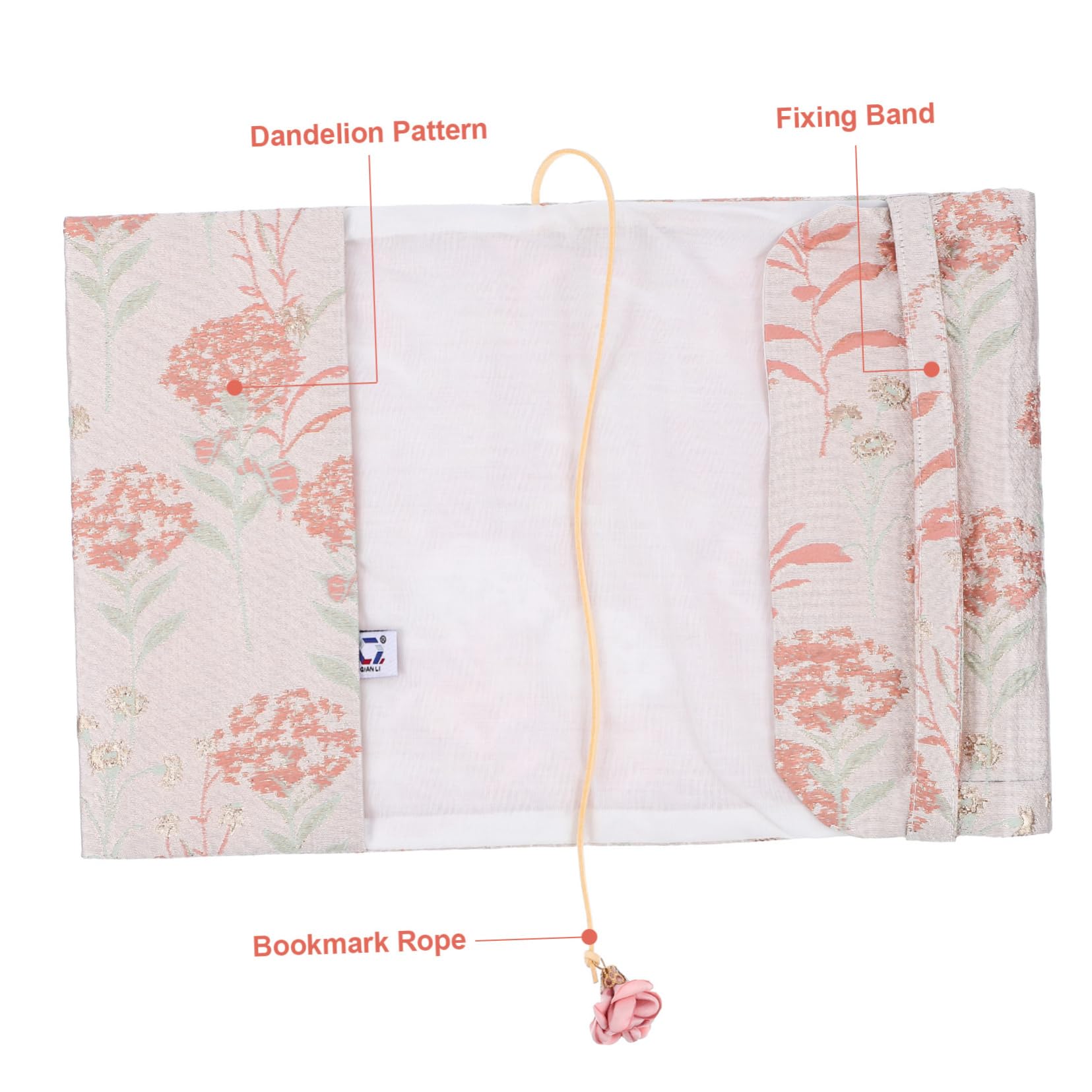 STOBOK 3piezas Cubierta De Libro Decorativa De Tela Floral Funda Protectora Para Libros Manga Estética Tapa Dura