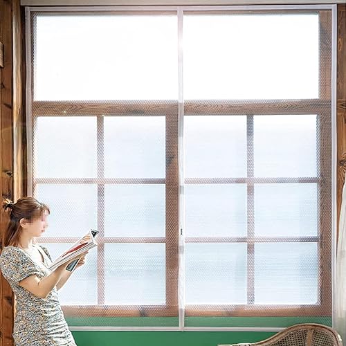 Cortina con aislamiento térmico, kit de aislamiento de ventana resistente a la intemperie, cortina cálida para invierno, película de plástico para