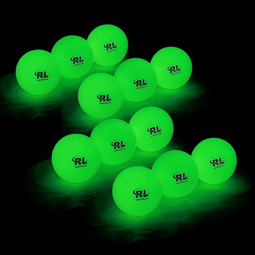 R&L Glow Golf Balls for Night Sports - Tournament Fluorescent
