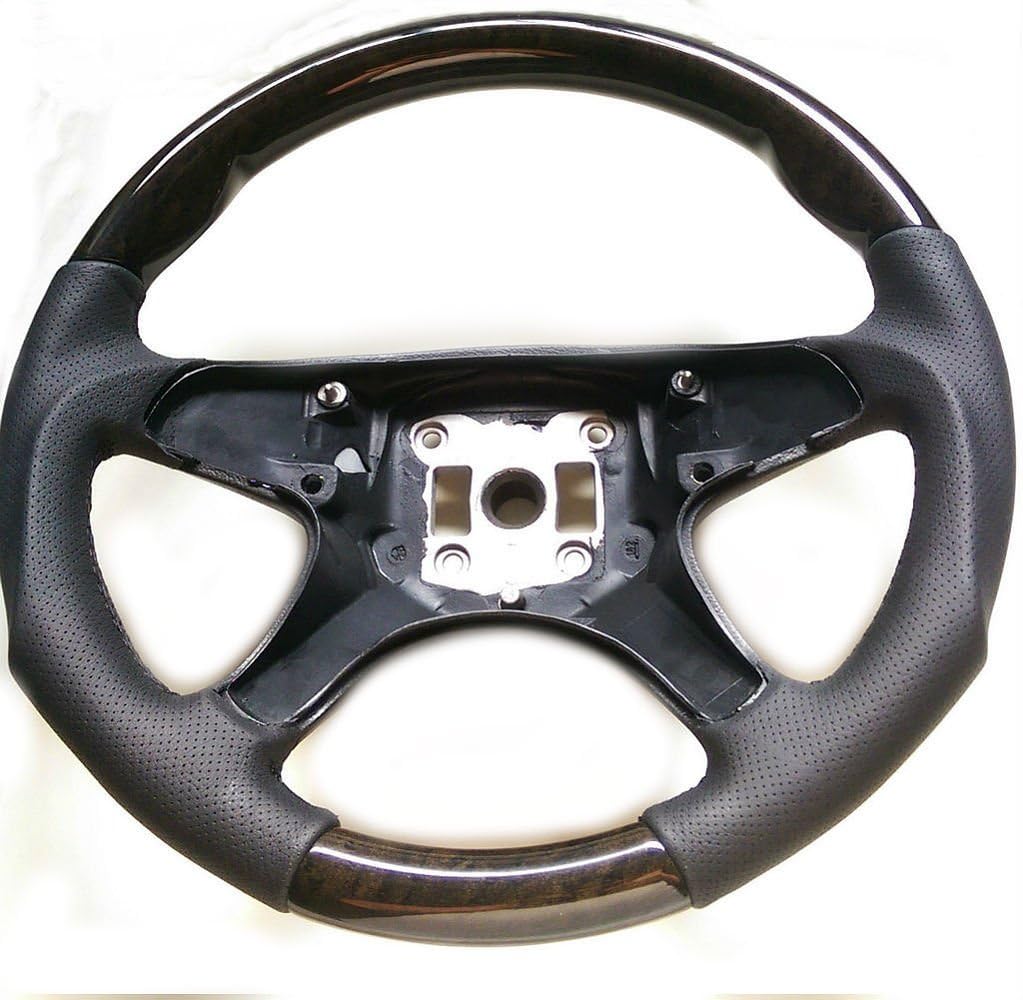 2008-2010 C Class W204 Steering Wheel Bird Eye Wood BK Leather for Mercedes Benz