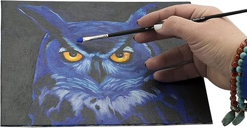 Miniatura 4 de Senso Paneles de lino imprimado transparente, paquete de 3 paneles para pintar óleos, acrílicos, pasteles y más de 12 x 12 pulgadas