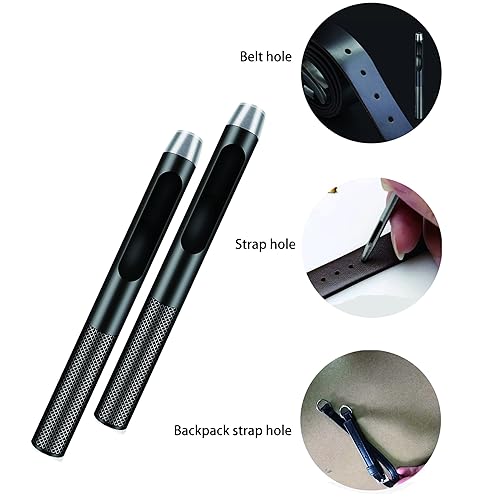 Miniatura 4 de IRISFLY 10 unidades Ronda Acero Craft sacabocados de 1 mm a 10 mm para cinturones de piel, relojes y juntas.