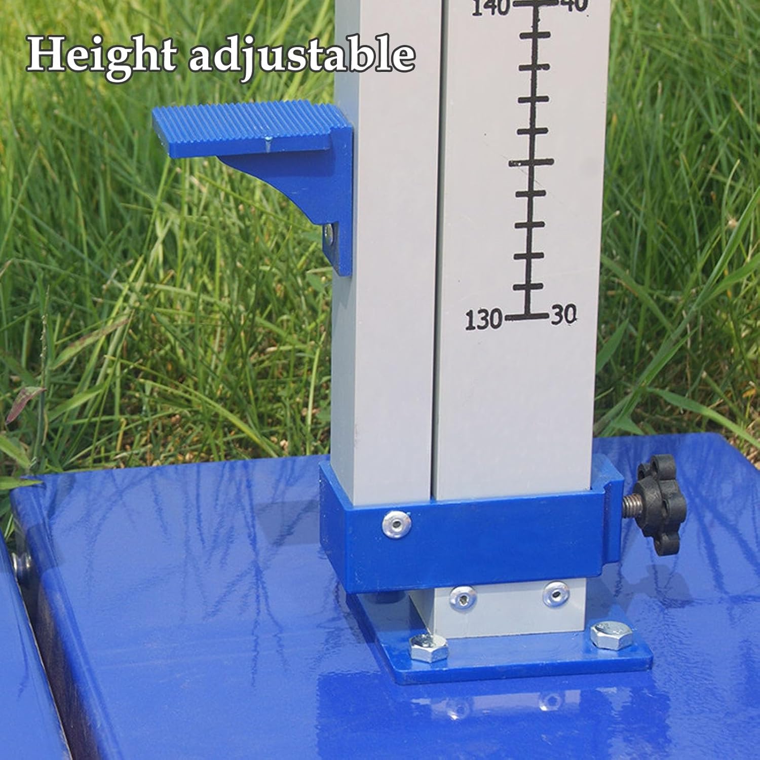 Aluminum Track & Field High Jump Measuring Standard,Roll Away Track and Field Competition High Jump Stand, Heavy-Duty Metal High Jump Equipment Kit