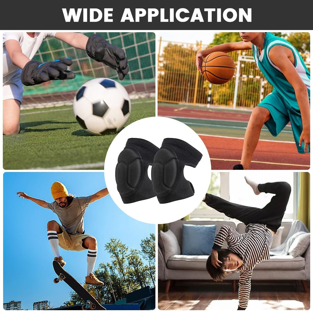 MRKU Genouillères de Sport antidérapantes, 1 Paire, 30 mm d'épaisseur, Protection Anti-Collision pour Le Jardinage, la Construction, Le Nettoyage des sols et l'équitation.