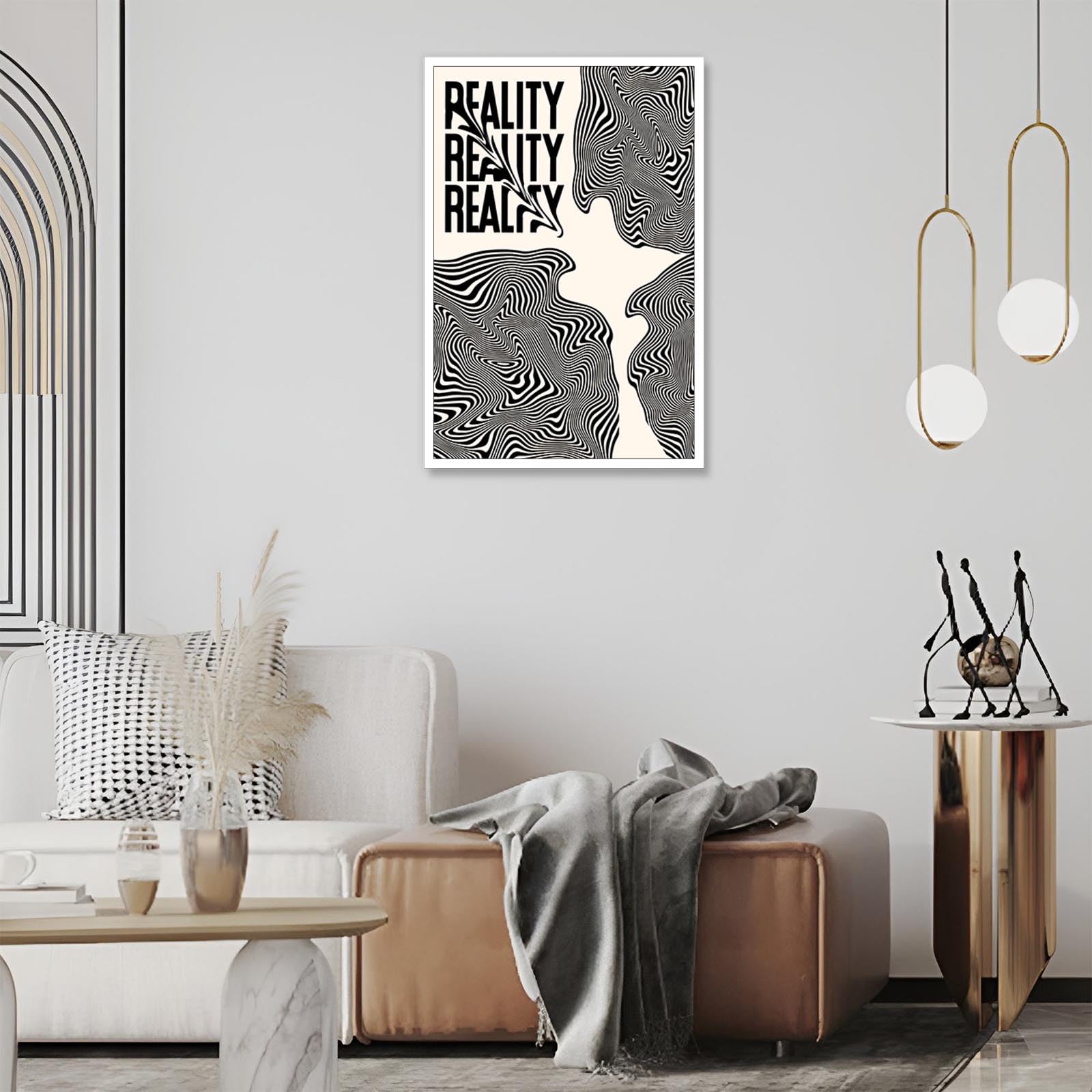 Amazon.com: DVBOCS Distorted Reality Print Painting,Retro
